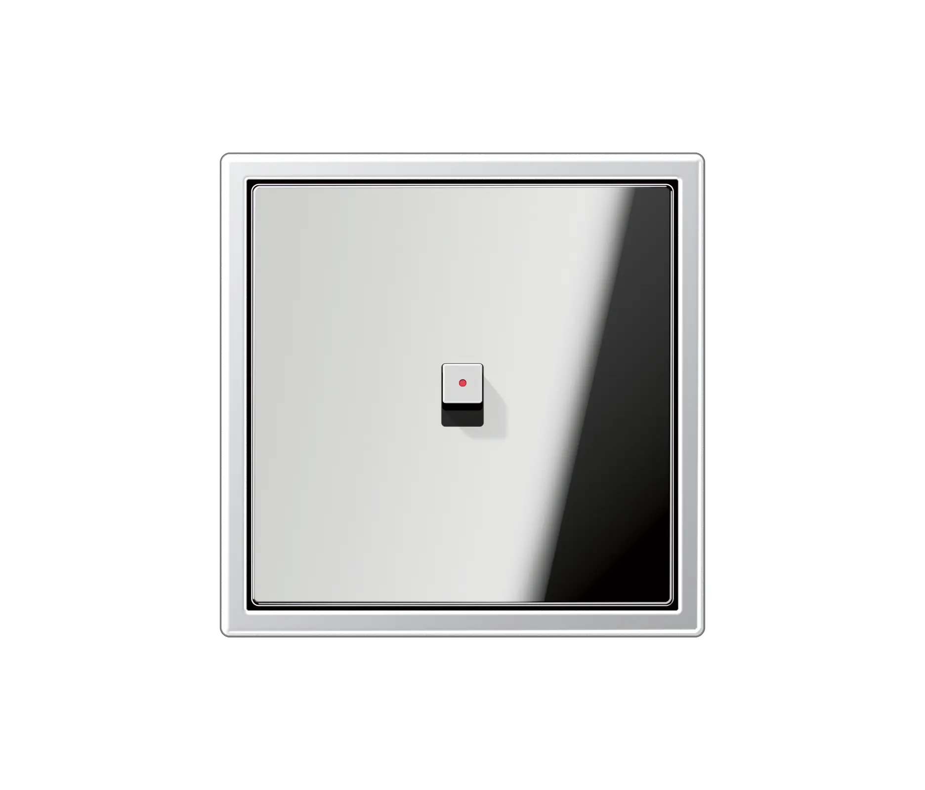 JUNG - LS 1912 | with indicator lamp aluminium one toggle lever cube