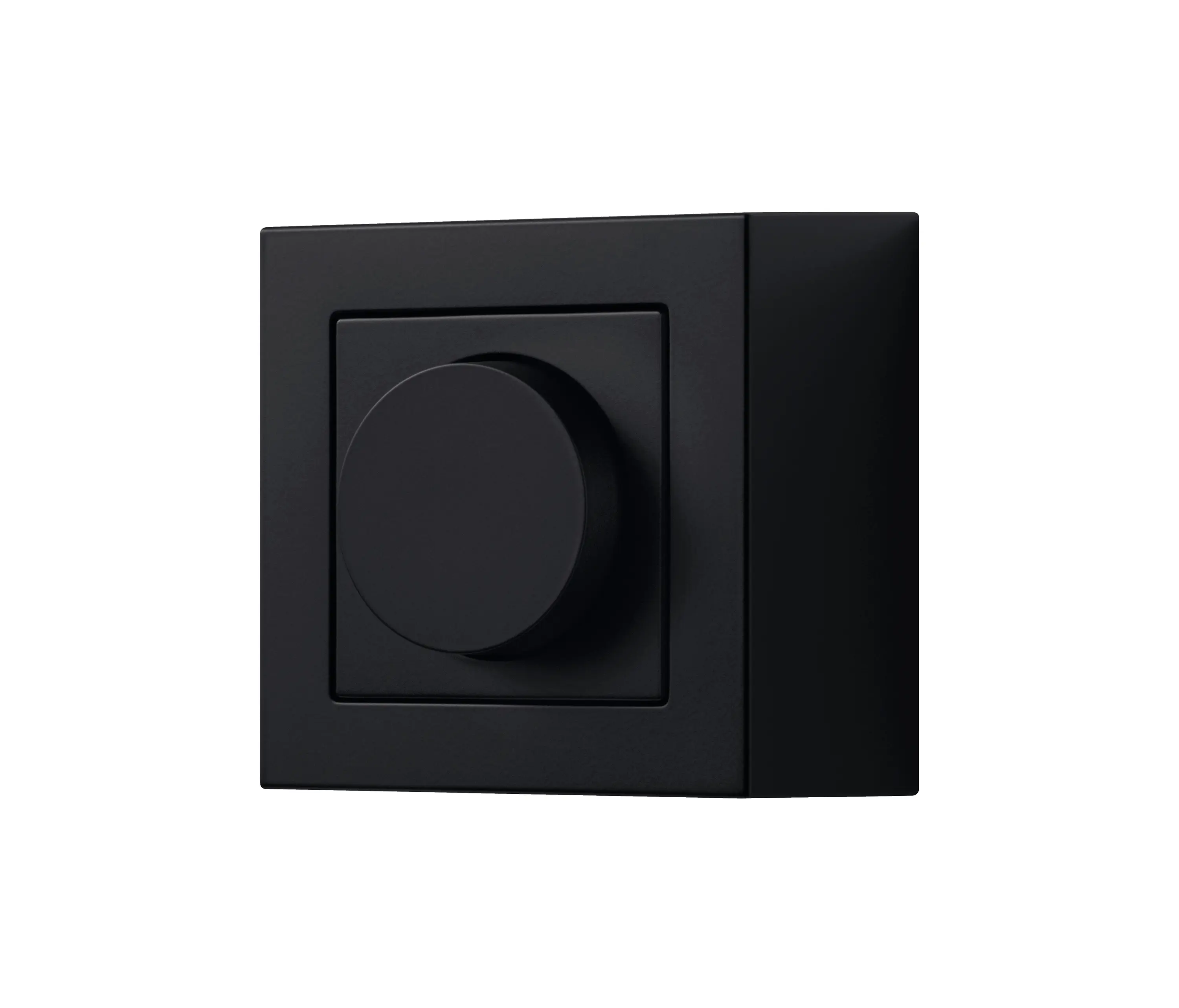JUNG - A CUBE rotary dimmer in matt graphite black