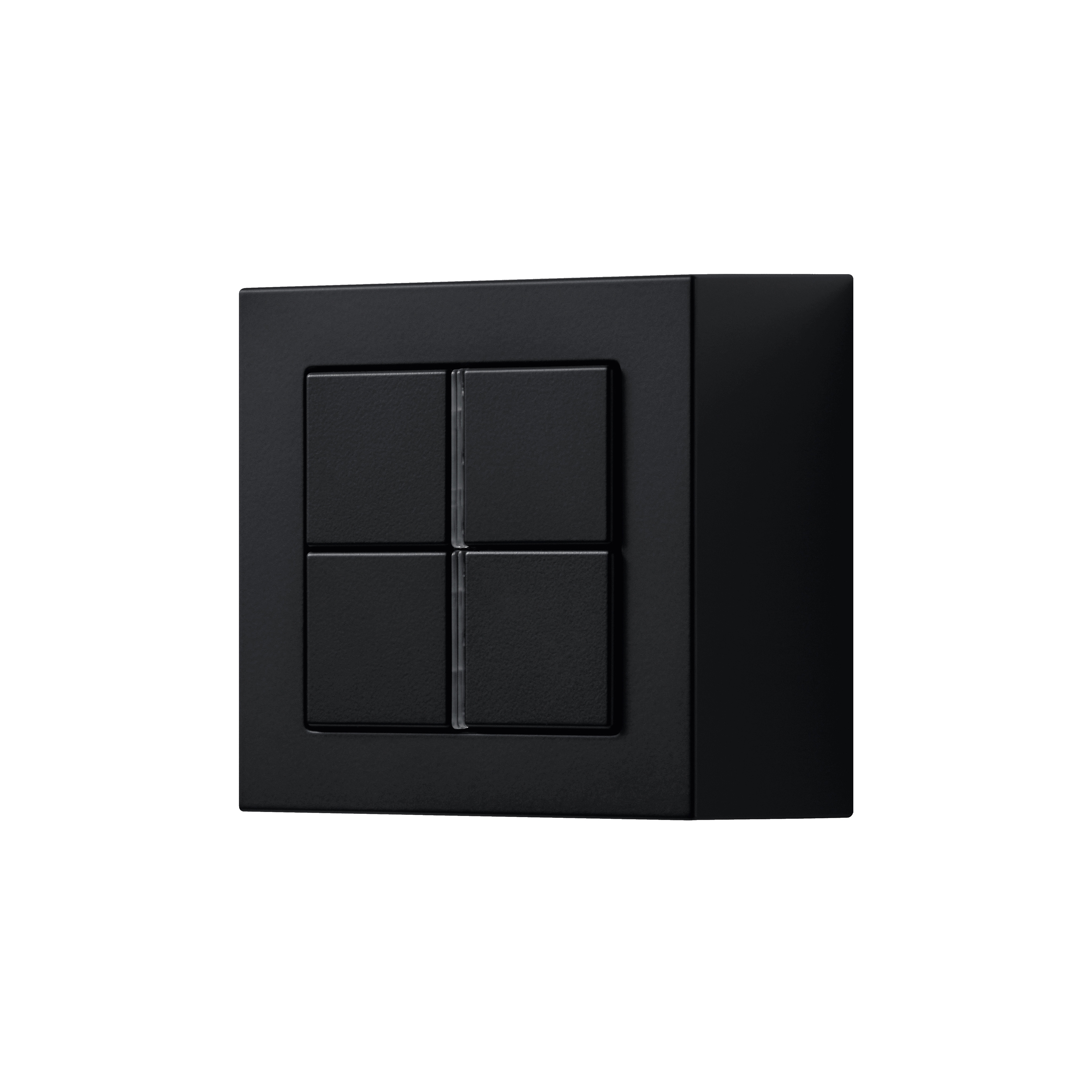 A CUBE KNX compact room controller F 40 in matt graphite black