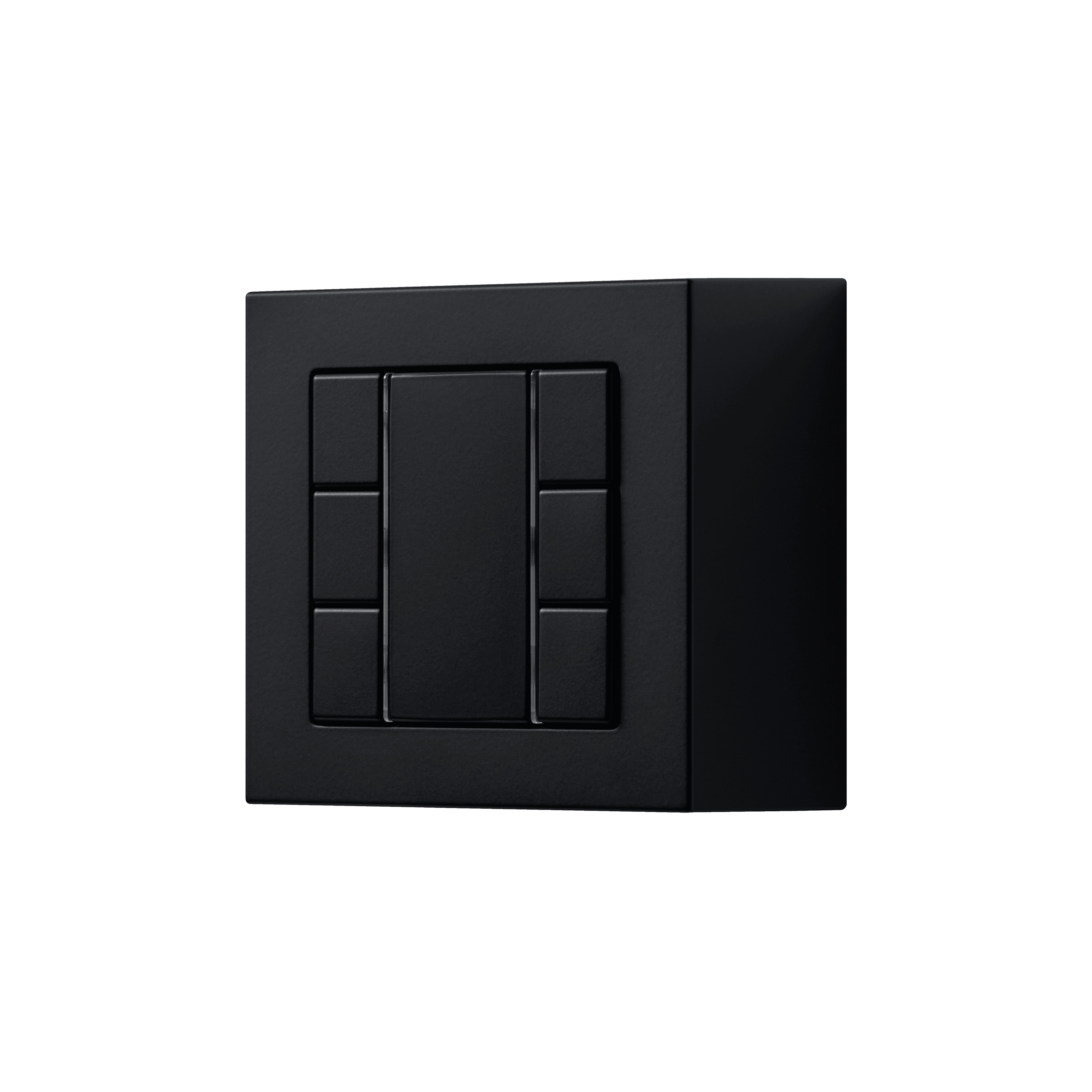 A CUBE KNX compact room controller F 50 in matt graphite black