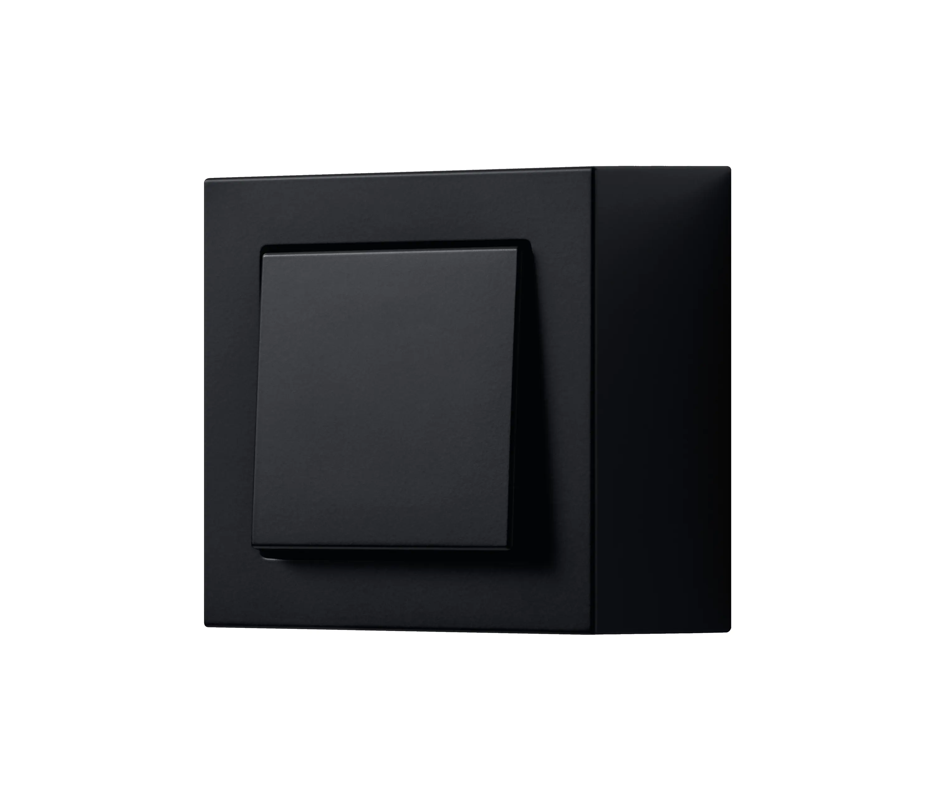 JUNG - A CUBE switch in matt graphite black