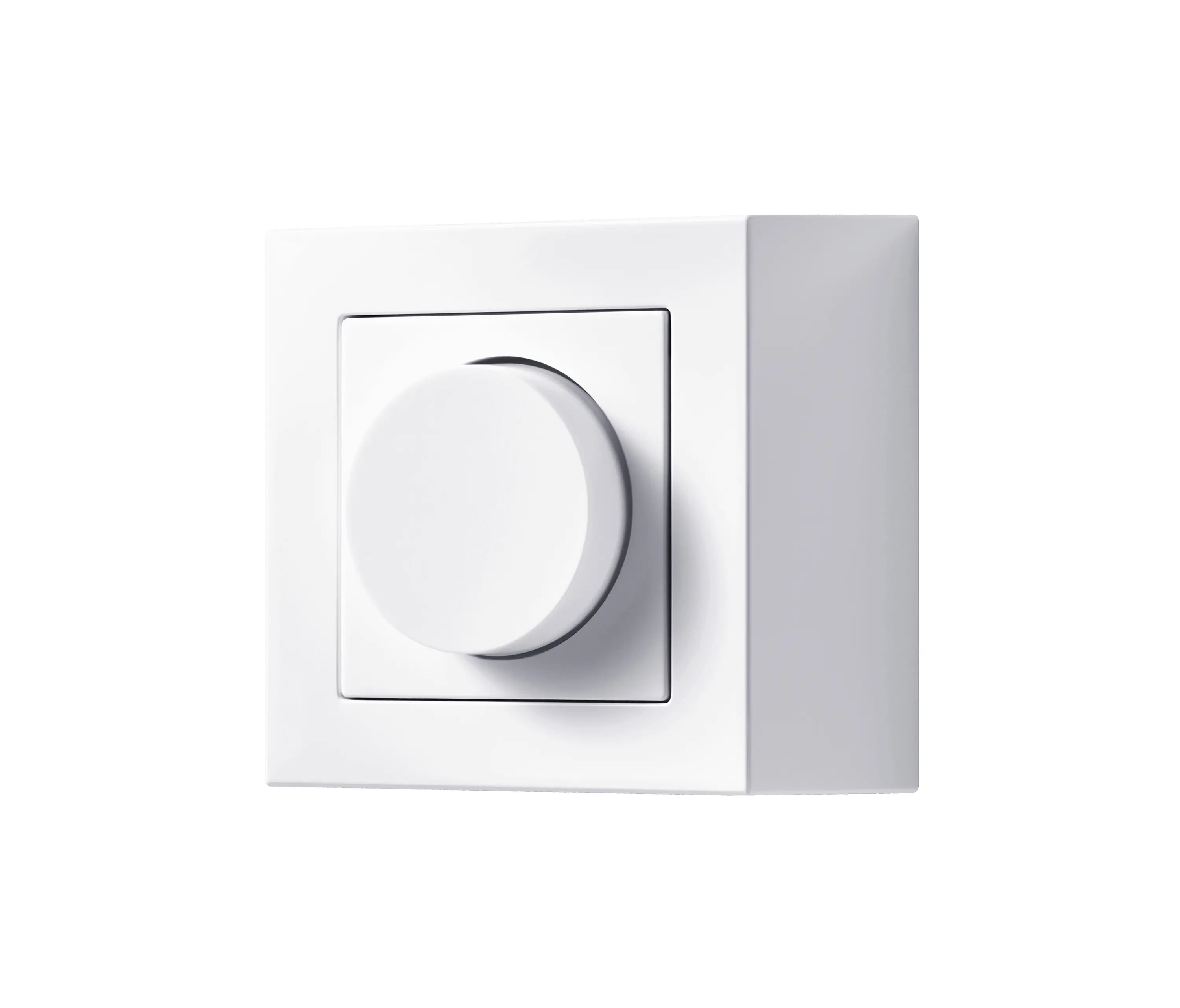 JUNG - A CUBE rotary dimmer in white