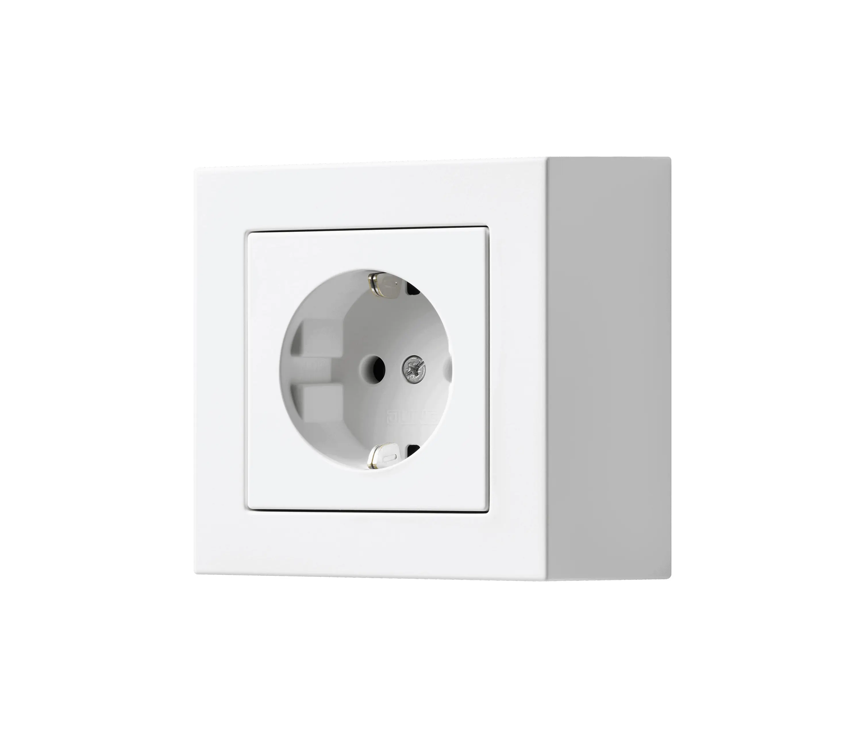 JUNG - A CUBE SCHUKO Steckdose in Schneeweiß matt