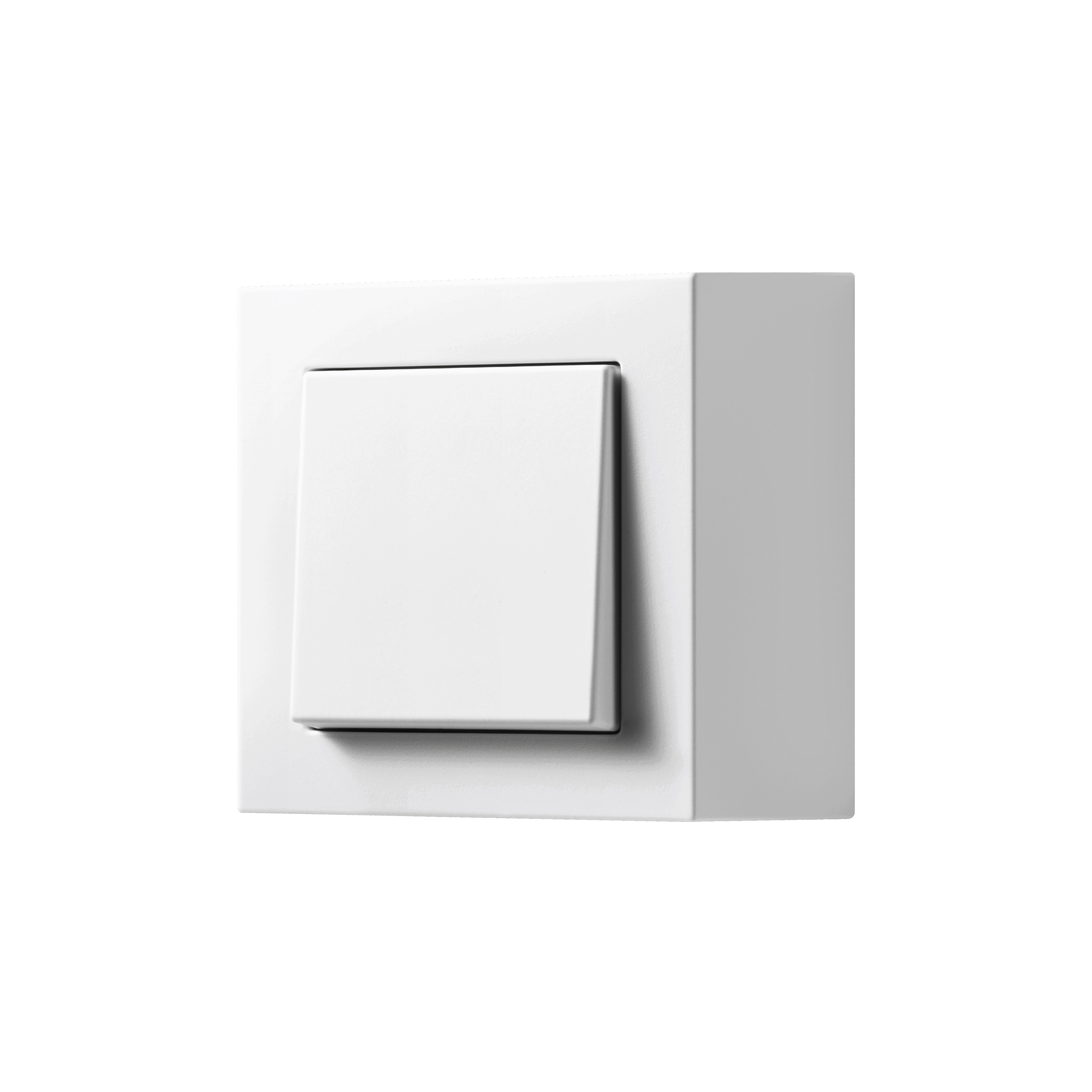 A CUBE switch in matt snow white