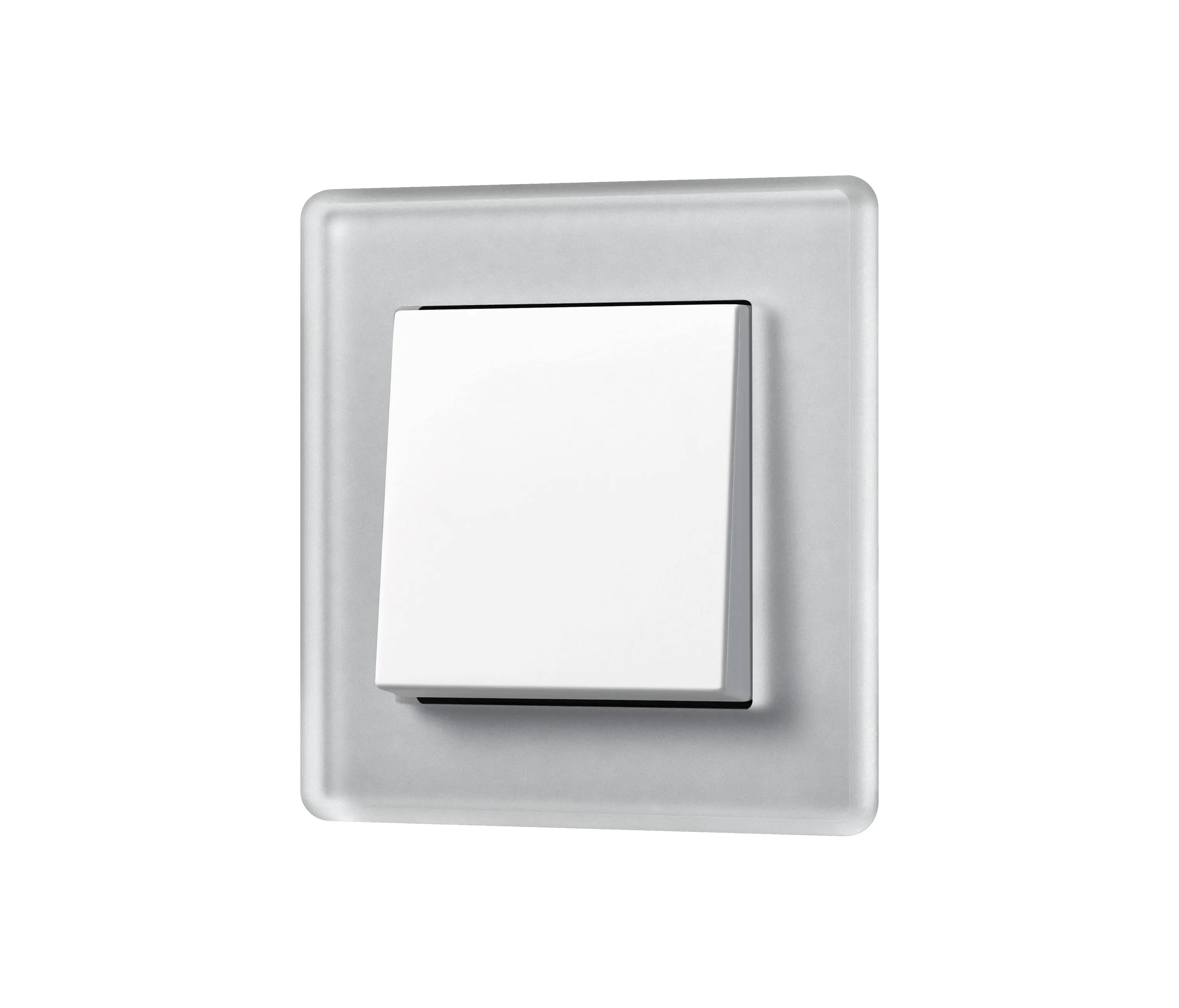 JUNG - A VIVA in crystal grey switch in white