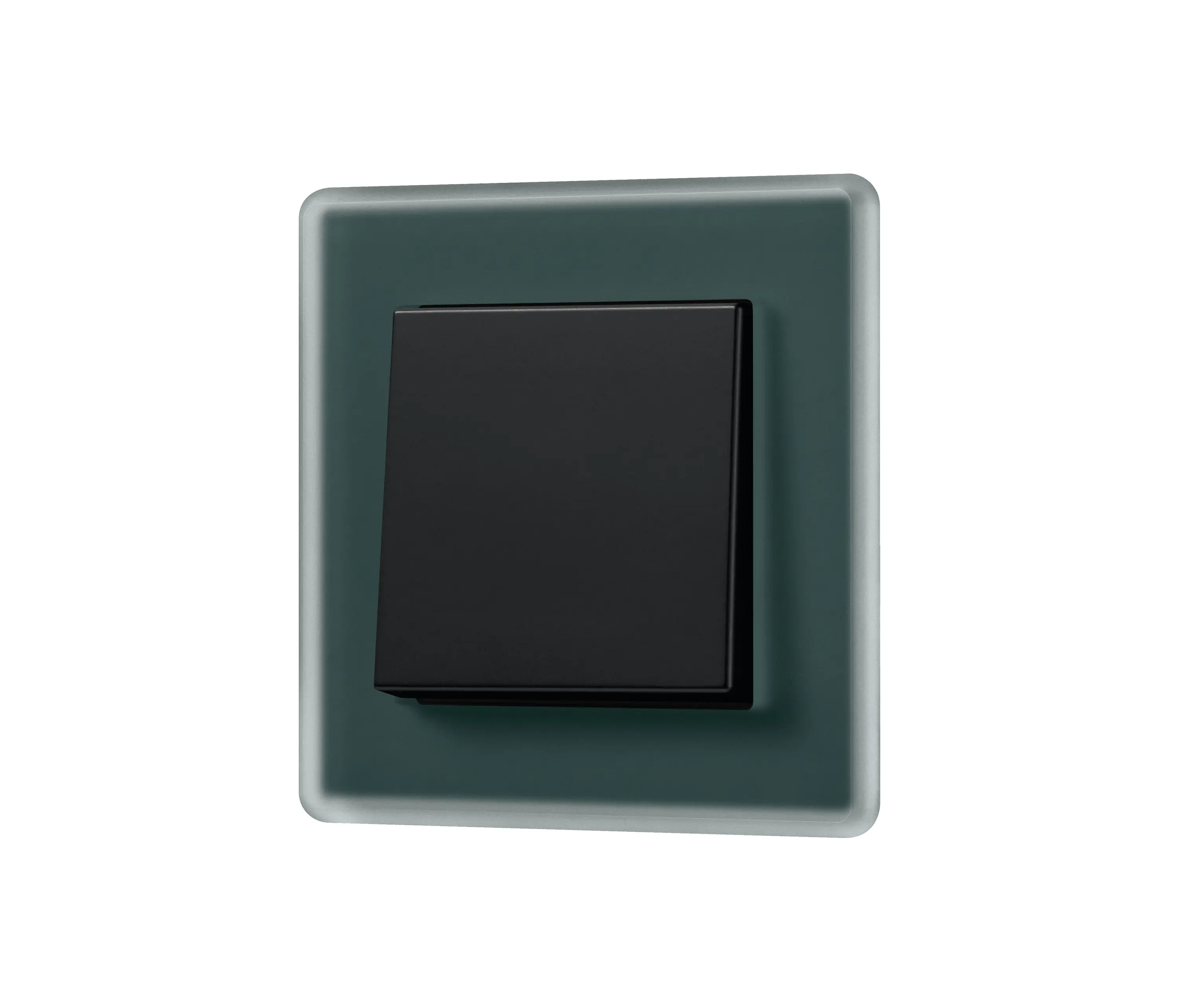 JUNG - A VIVA in emerald green swtich in white