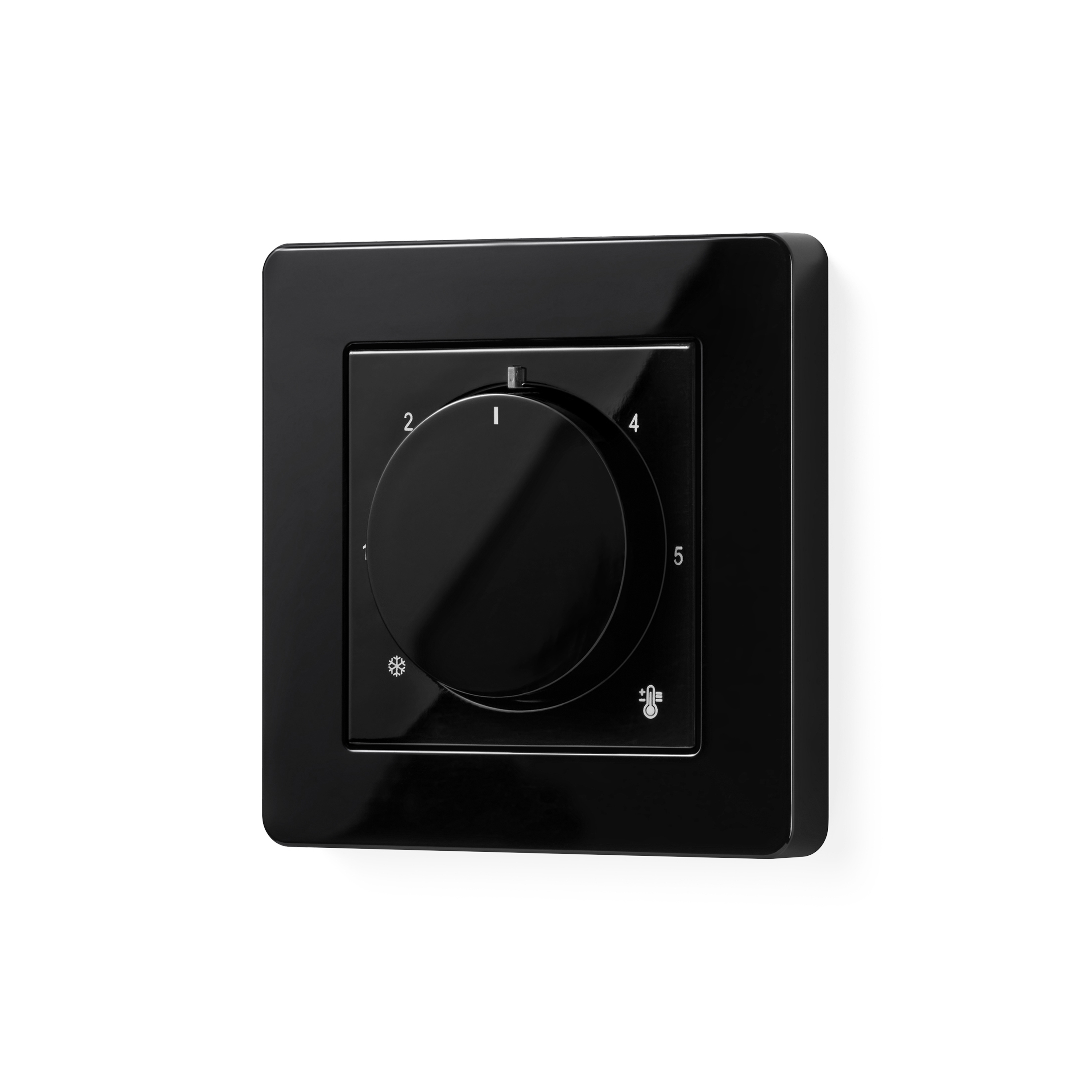 Display product A FLOW | Room Thermostat Black from manufacturer JUNG