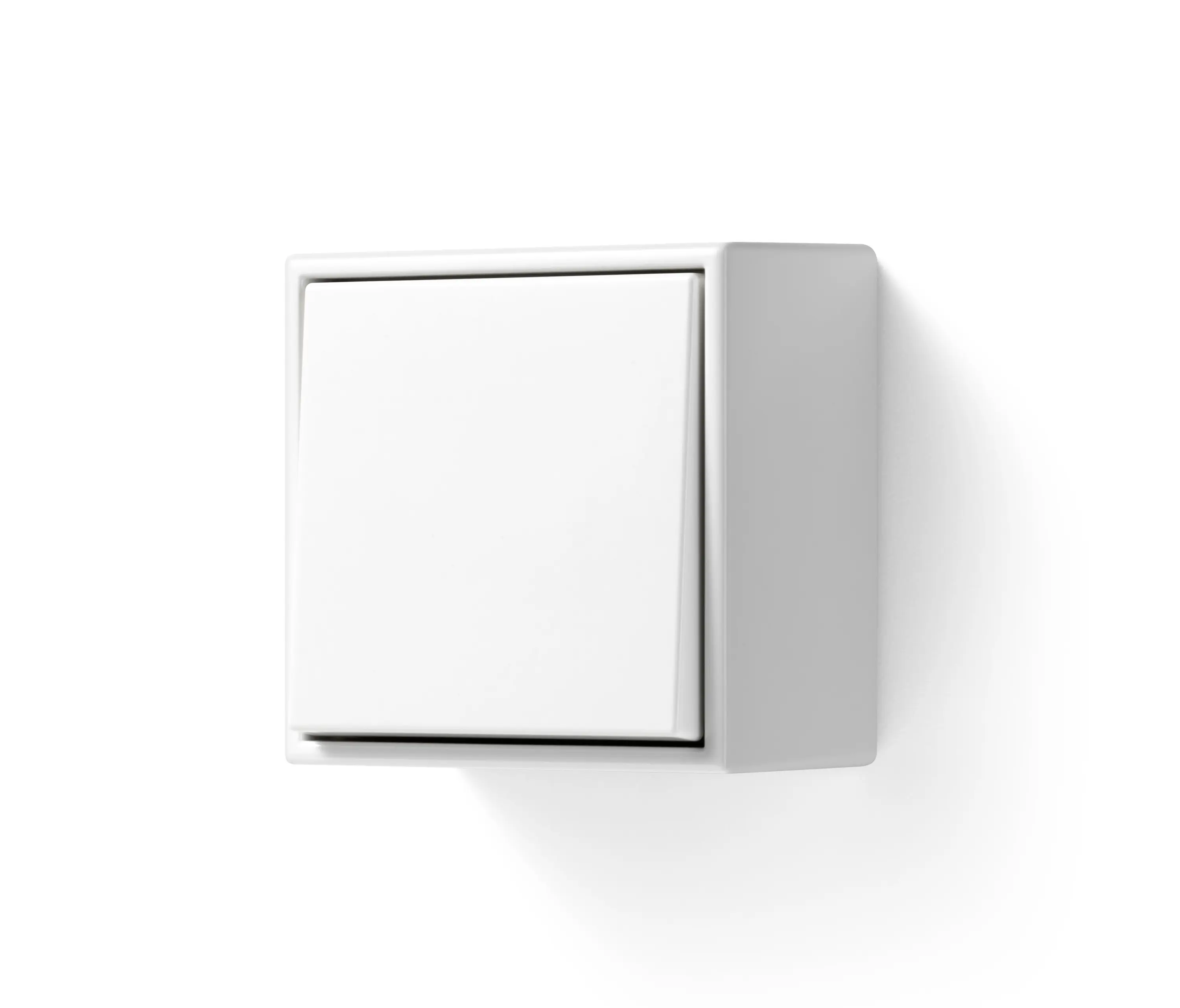 JUNG - LS CUBE | Schalter in schwarz Wippe alpinweiß