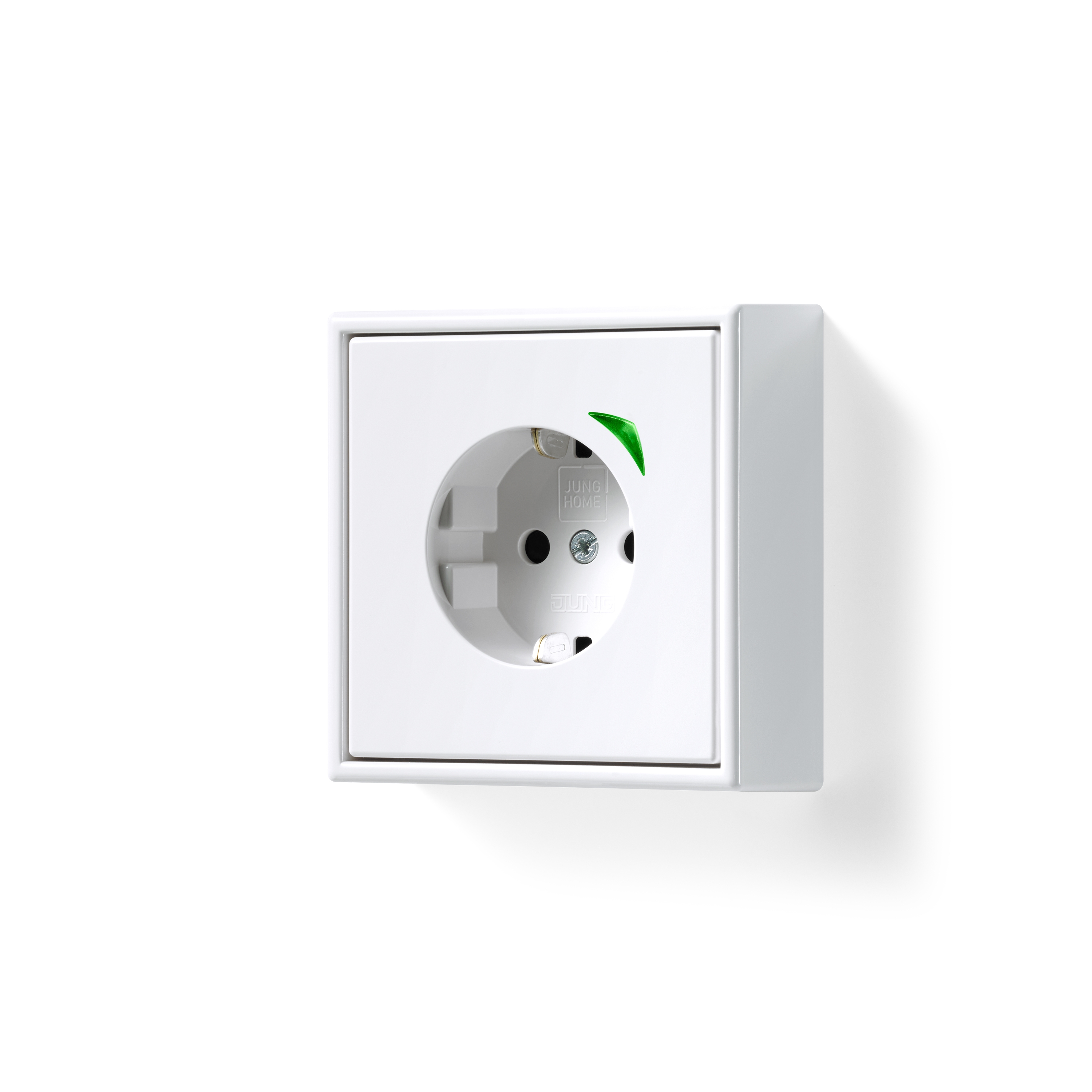 Mostra il prodotto LS 990 | JUNG HOME SCHUKO® socket Energy raised frame in white del produttore JUNG