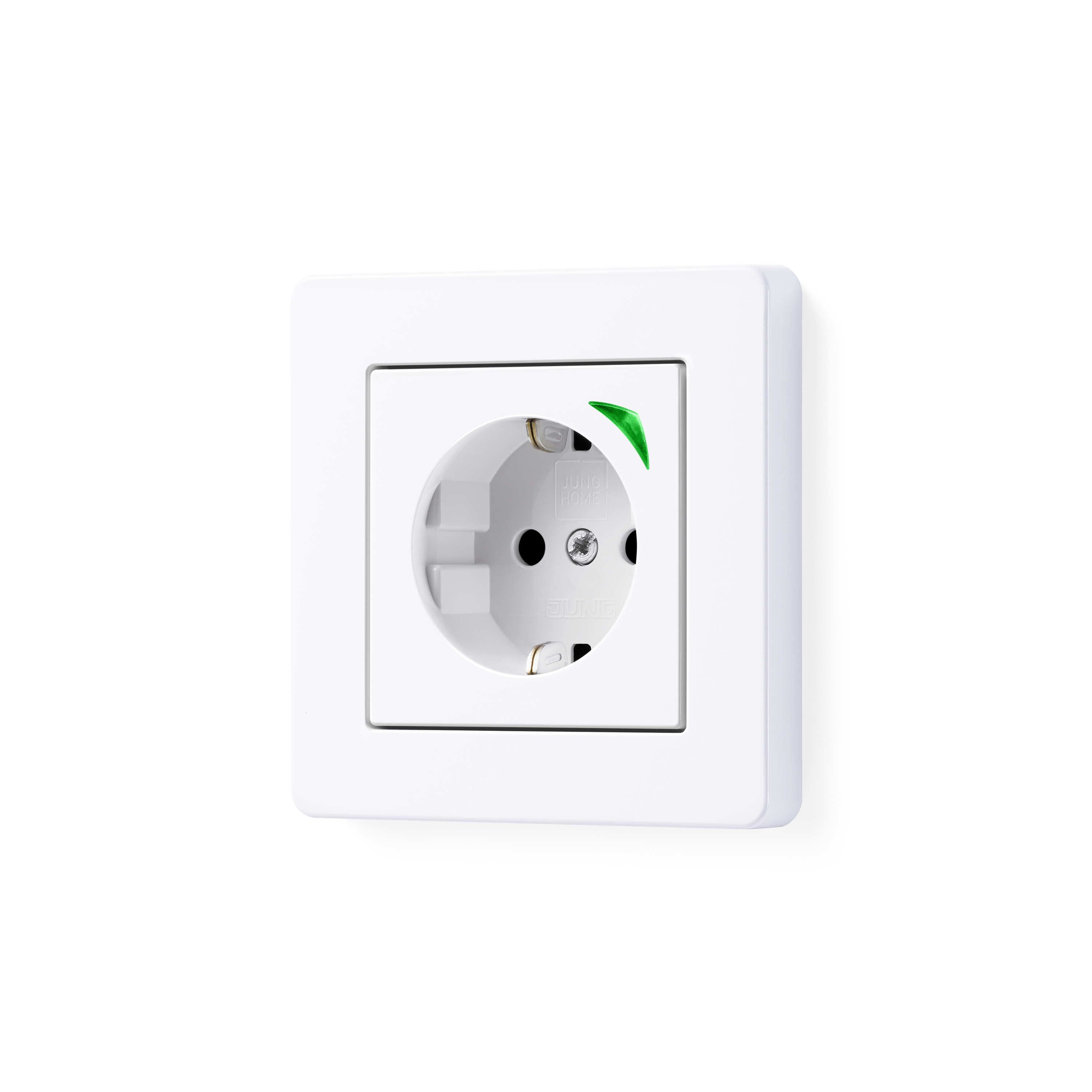 Display product A FLOW | JUNG HOME SCHUKO® socket Energy in white from manufacturer JUNG