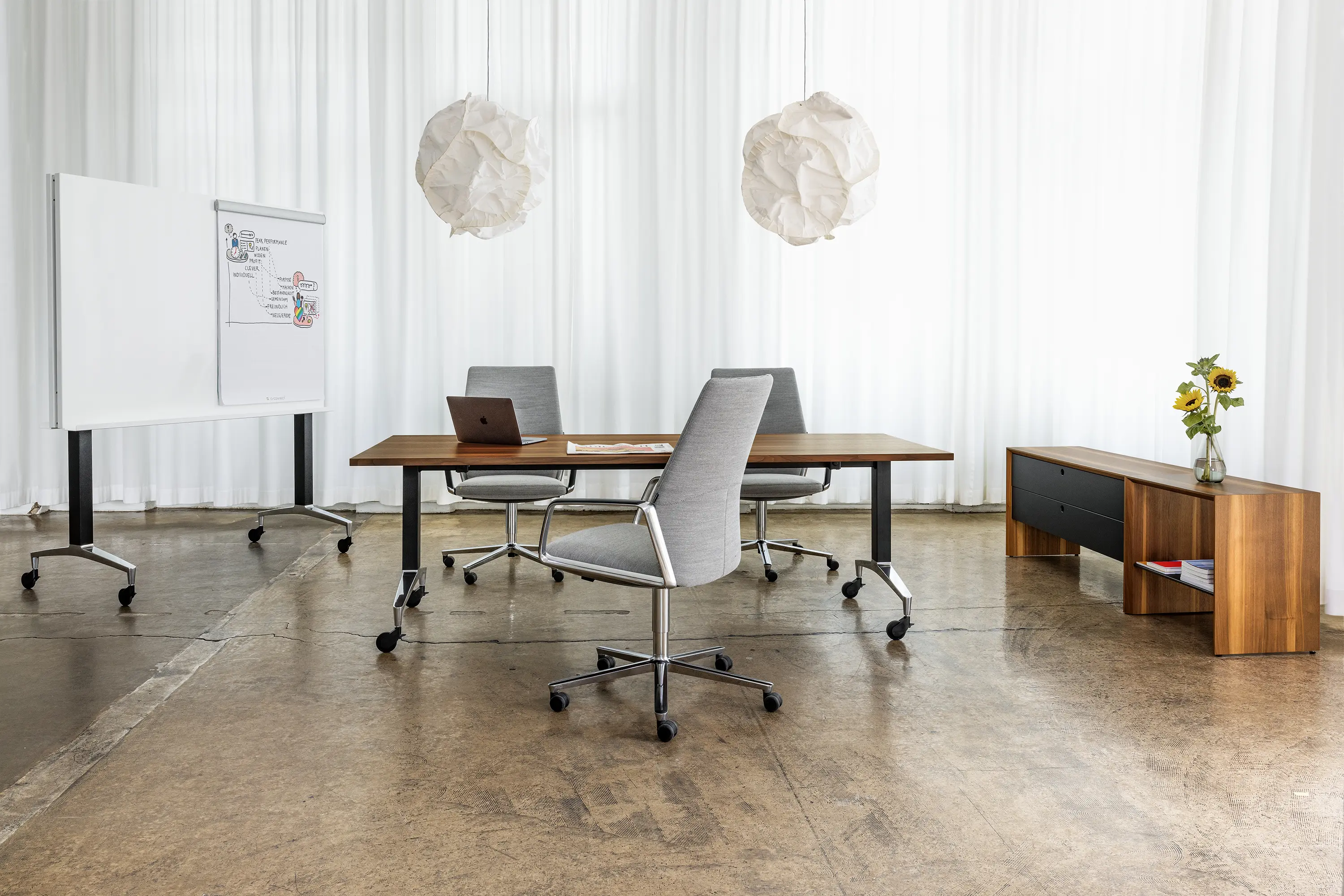 Girsberger - ALTEO rectangular folding table
