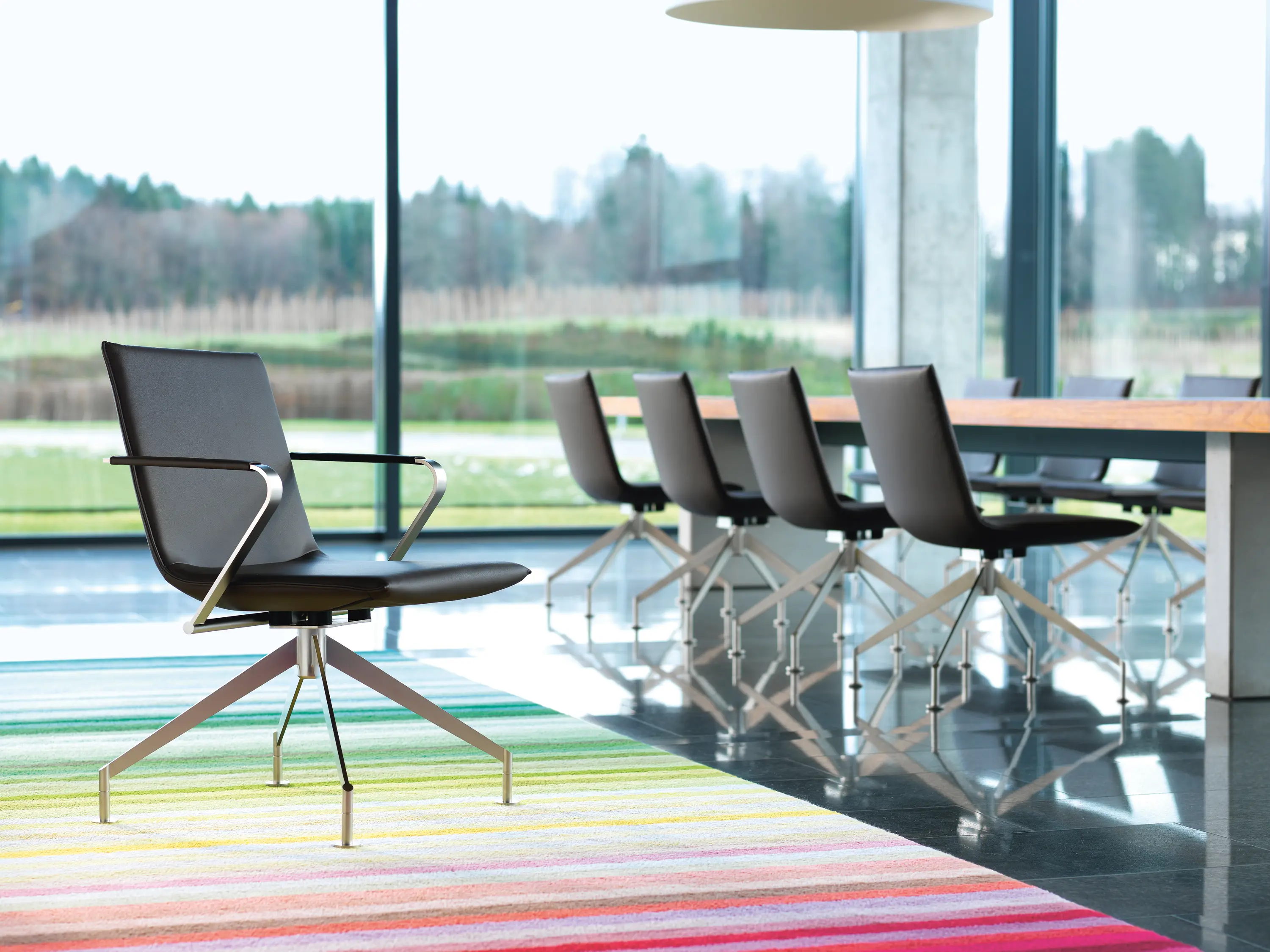 Girsberger - JACK 4-legged chair with coasters