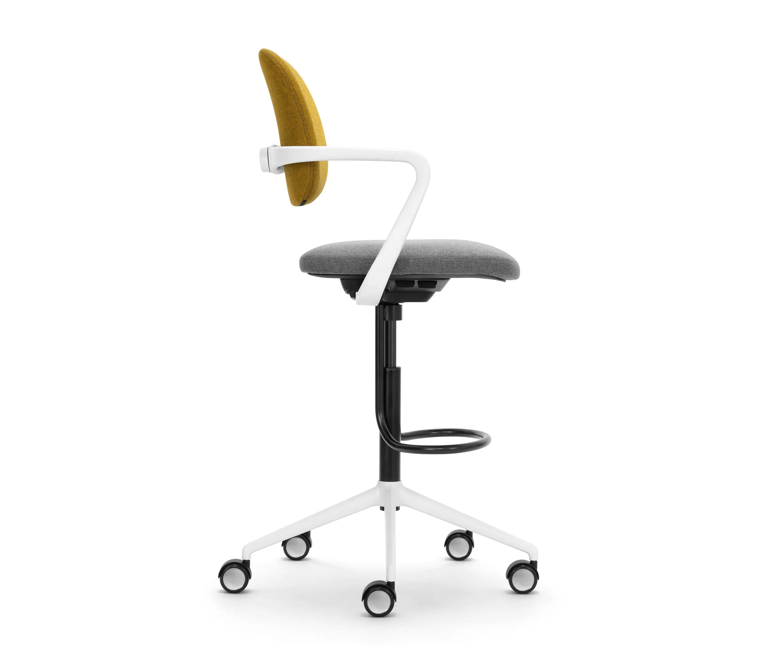 Girsberger - ATEGRA high stool with footrest