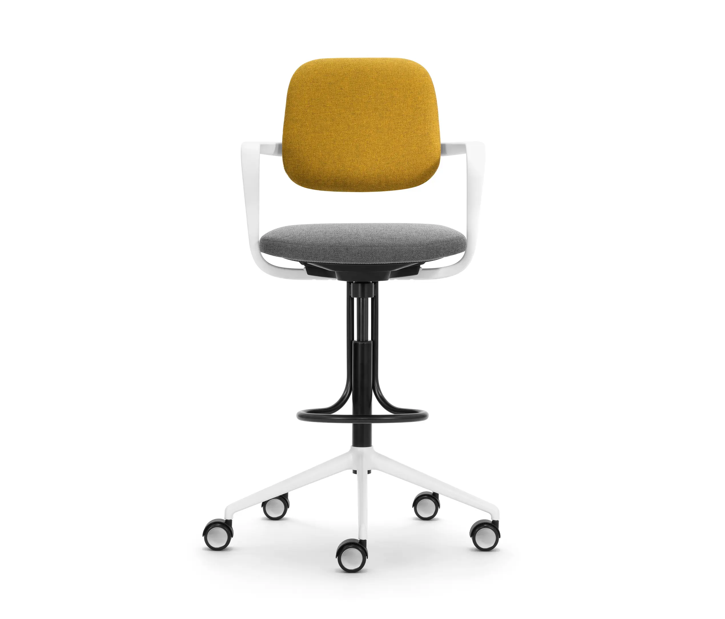 Girsberger - ATEGRA high stool with footrest