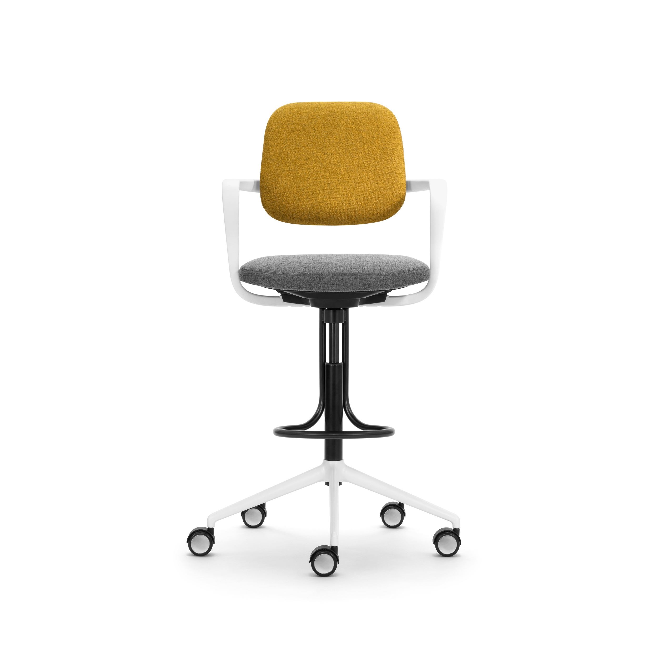 Display product ATEGRA high stool with footrest from manufacturer Girsberger