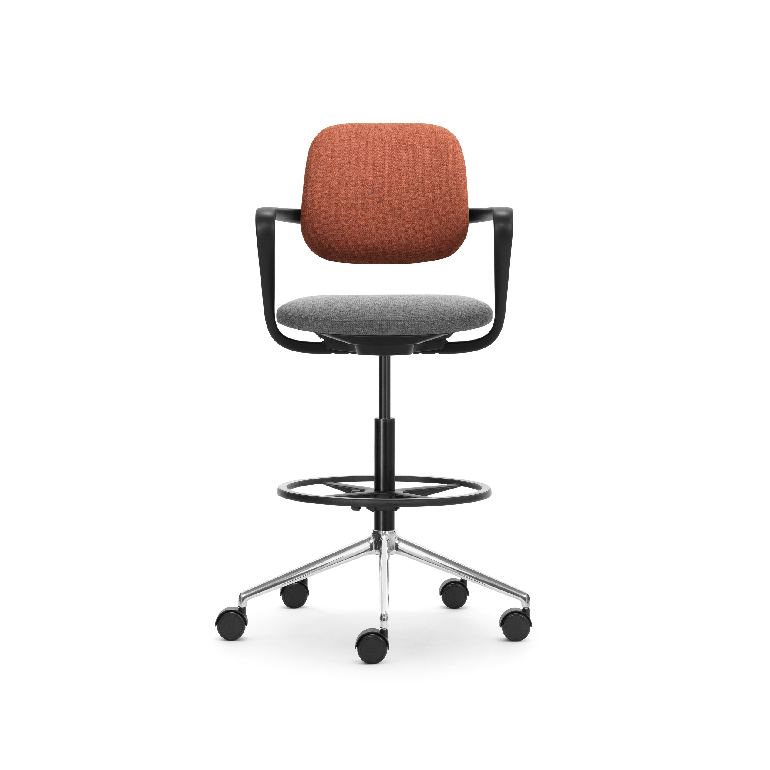 Display product ATEGRA high stool with foot ring from manufacturer Girsberger
