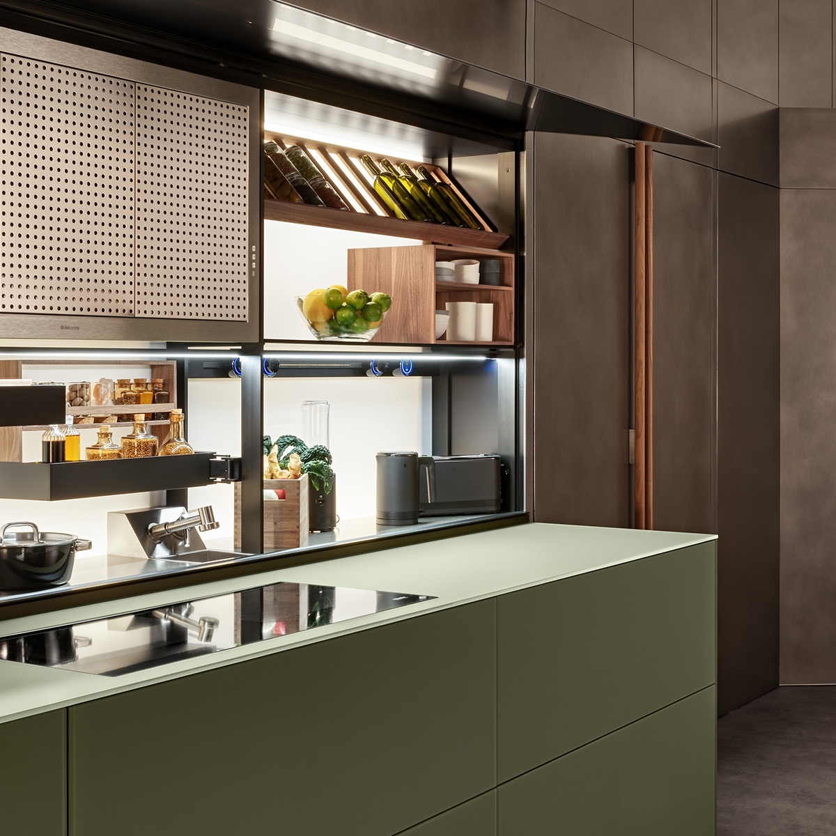 Produkt Artematica Vitrum und New Logica und versteckter Ausgleich des Herstellers Valcucine anzeigen