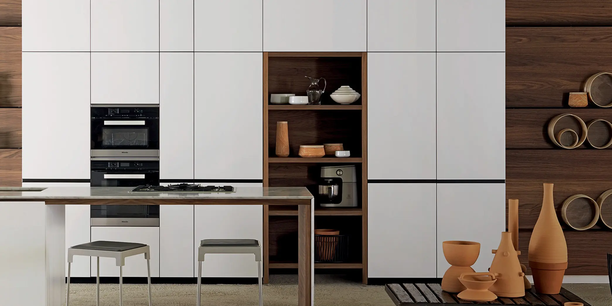 Valcucine - Wooden shelving unit