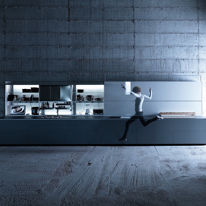 Produkt Artematica | Vitrum Grigio Cemento des Herstellers Valcucine anzeigen