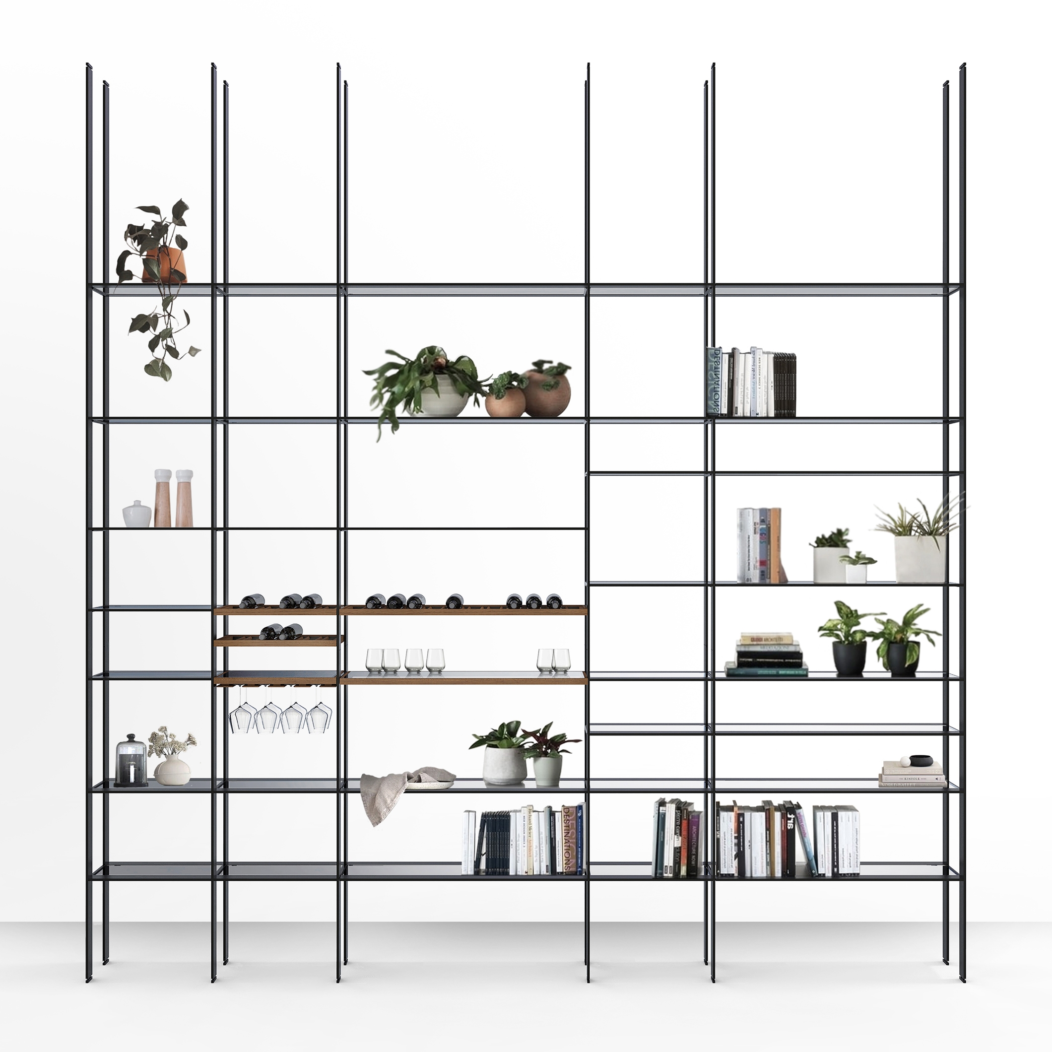 Display product Terra-Cielo Sheving Unit from manufacturer Valcucine