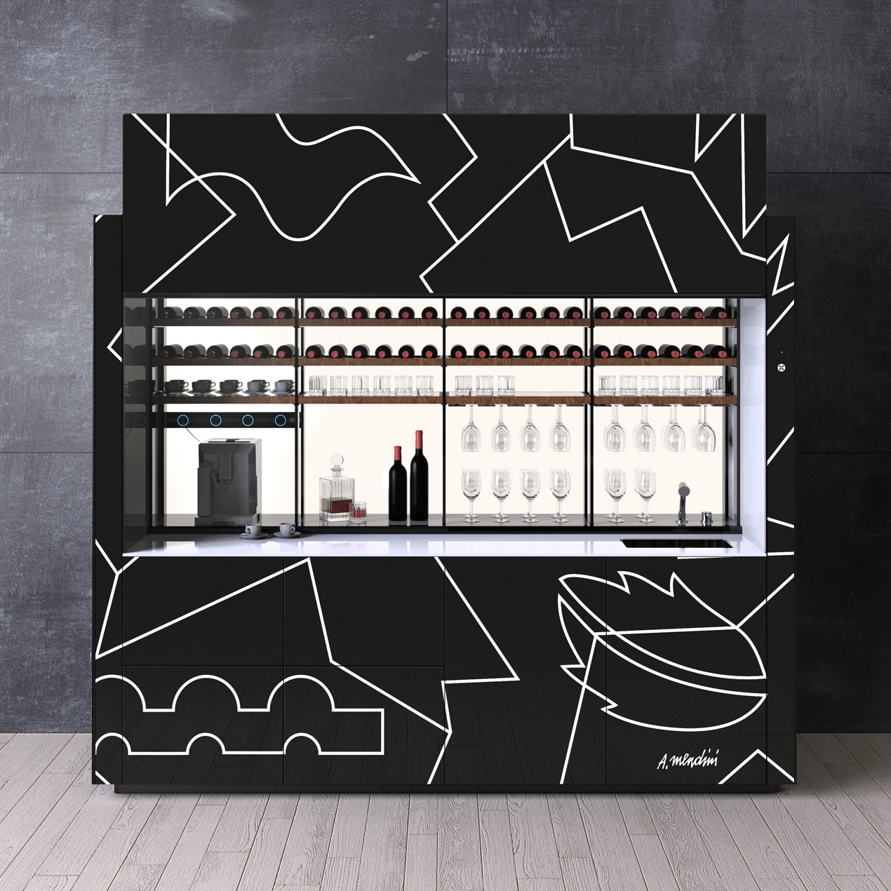 Produkt Logica Celata | Bar Vitrum Arte Mendini des Herstellers Valcucine anzeigen