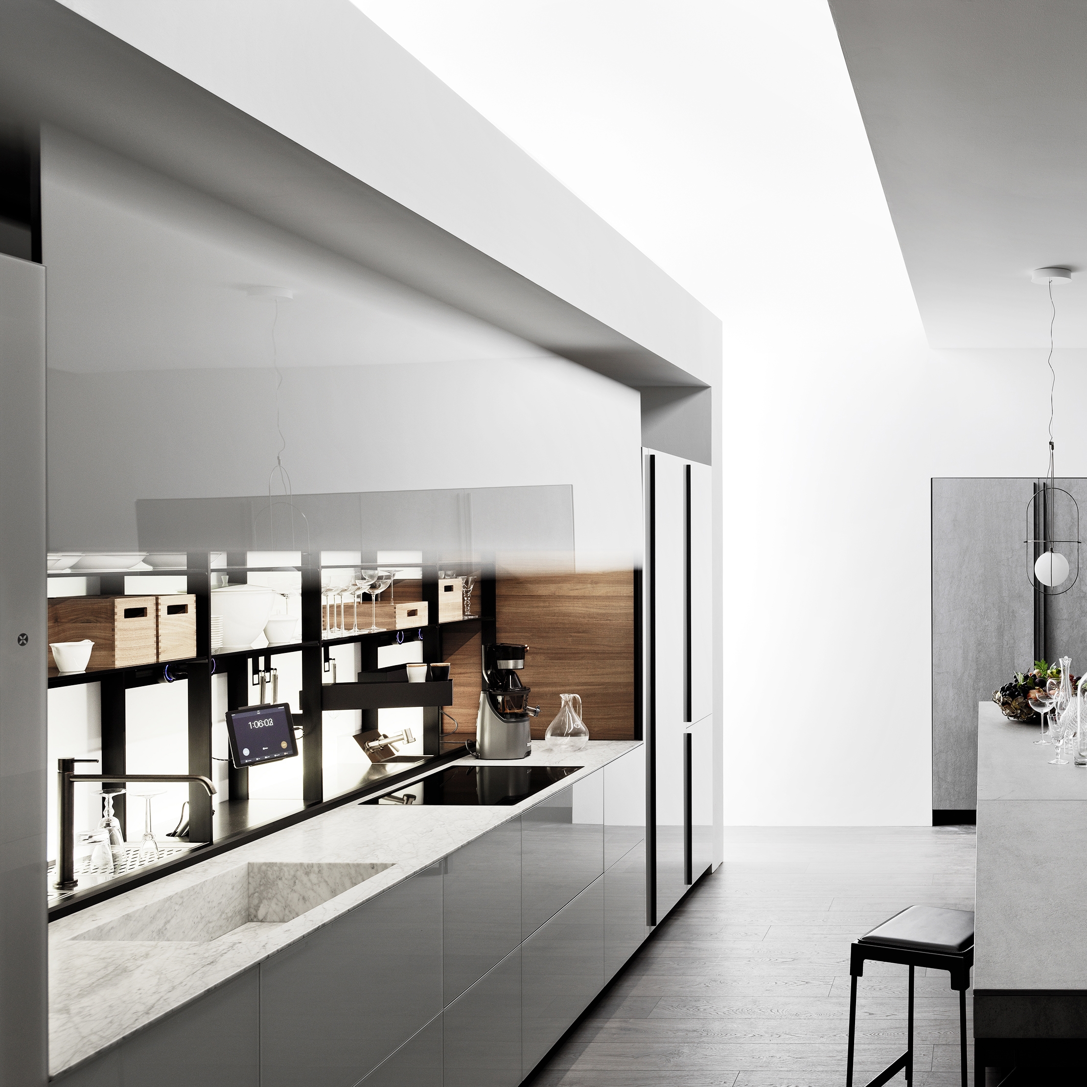 Produkt Logica Celata | Vitrum Bianco Nuvola Lucido des Herstellers Valcucine anzeigen