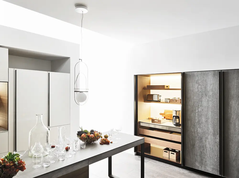Valcucine - Tower Units with Receding Doors