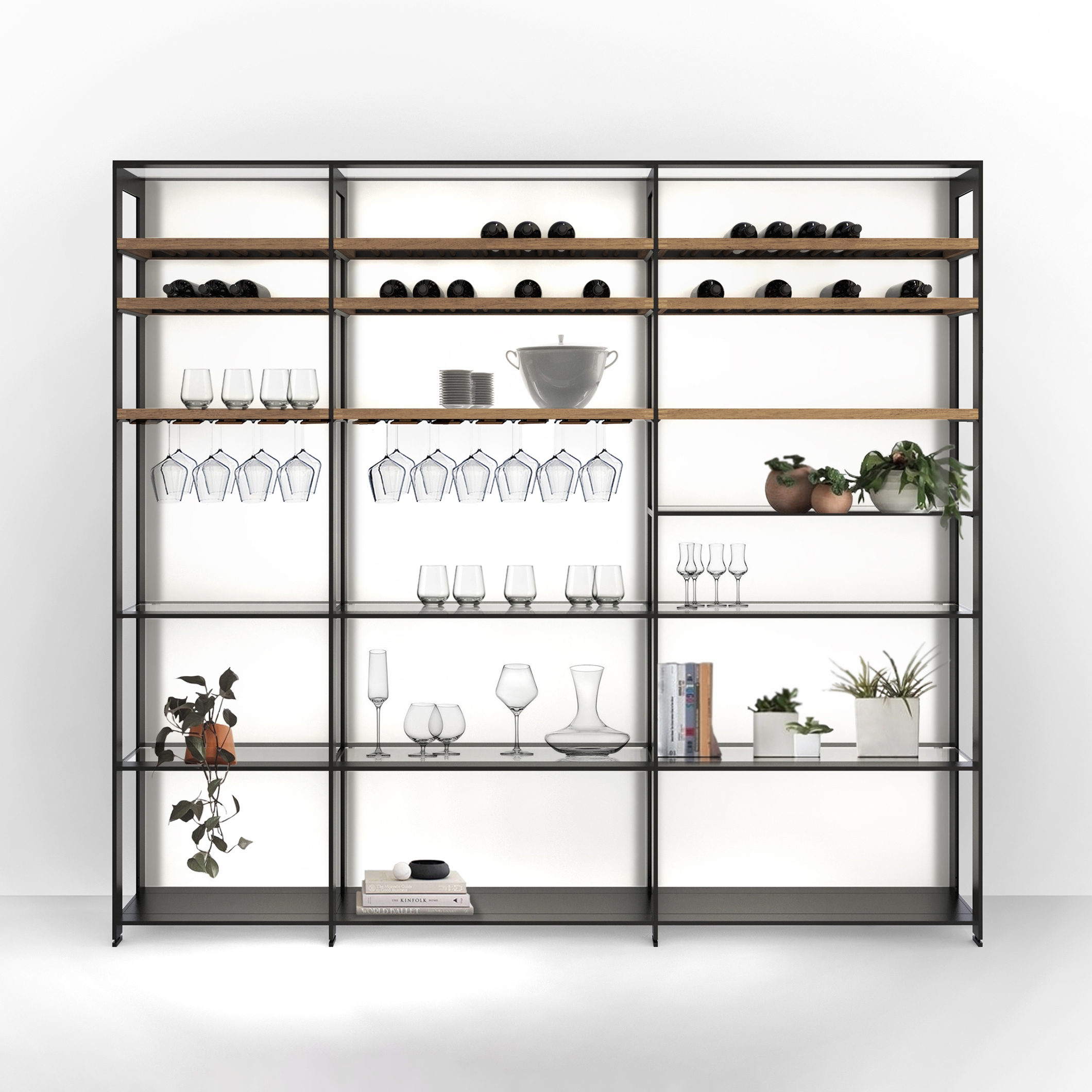 Mostra il prodotto Scaffalatura a parete in alluminio del produttore Valcucine