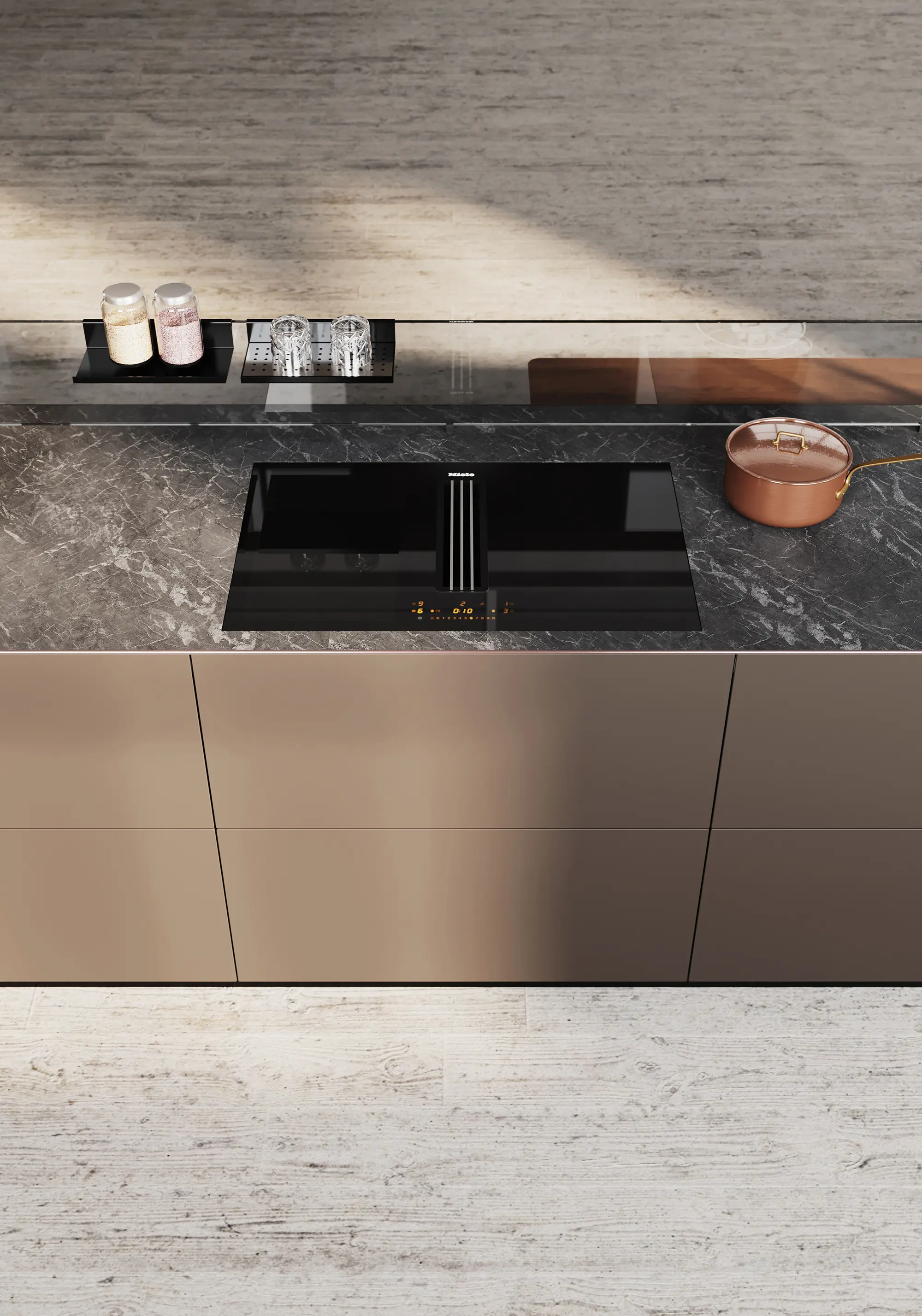 Valcucine - Artematica Soft Outline Matt Volcanic Soil Vitrum