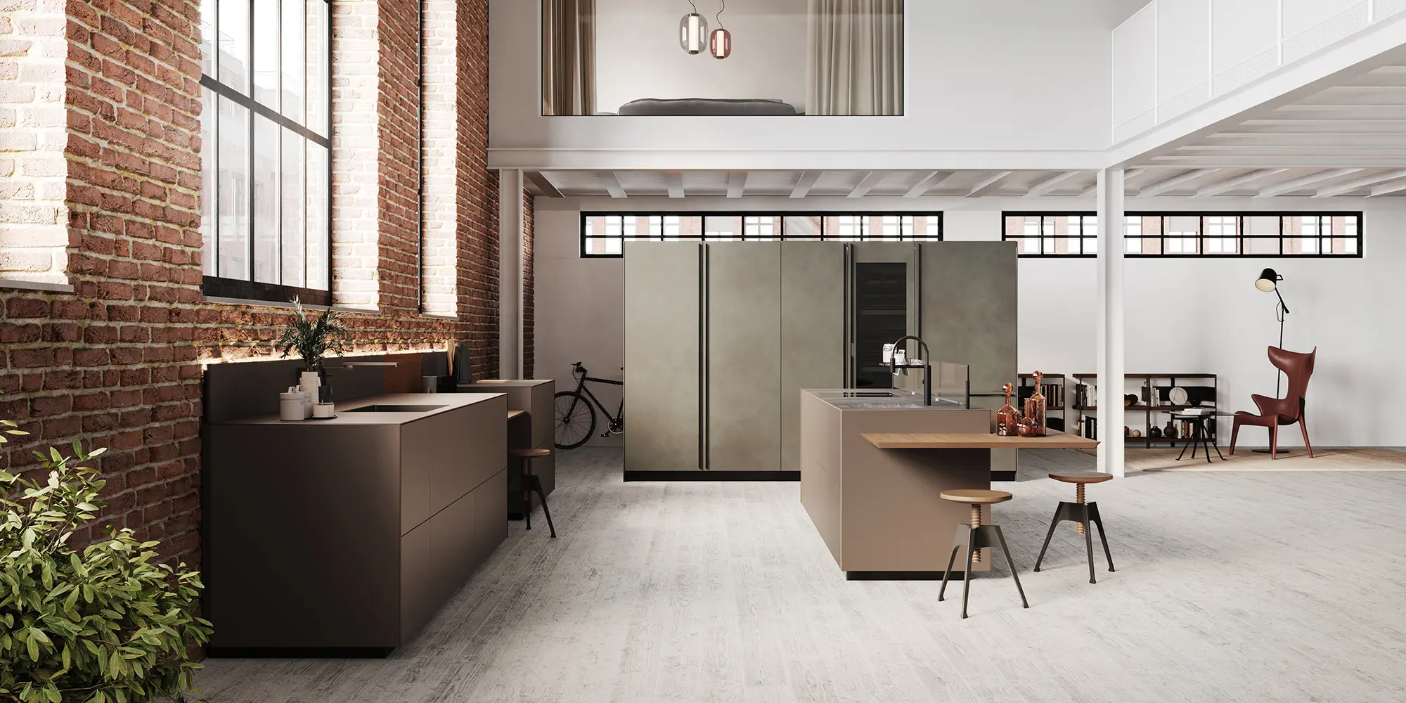 Valcucine - Artematica Soft Outline Matt Volcanic Soil Vitrum