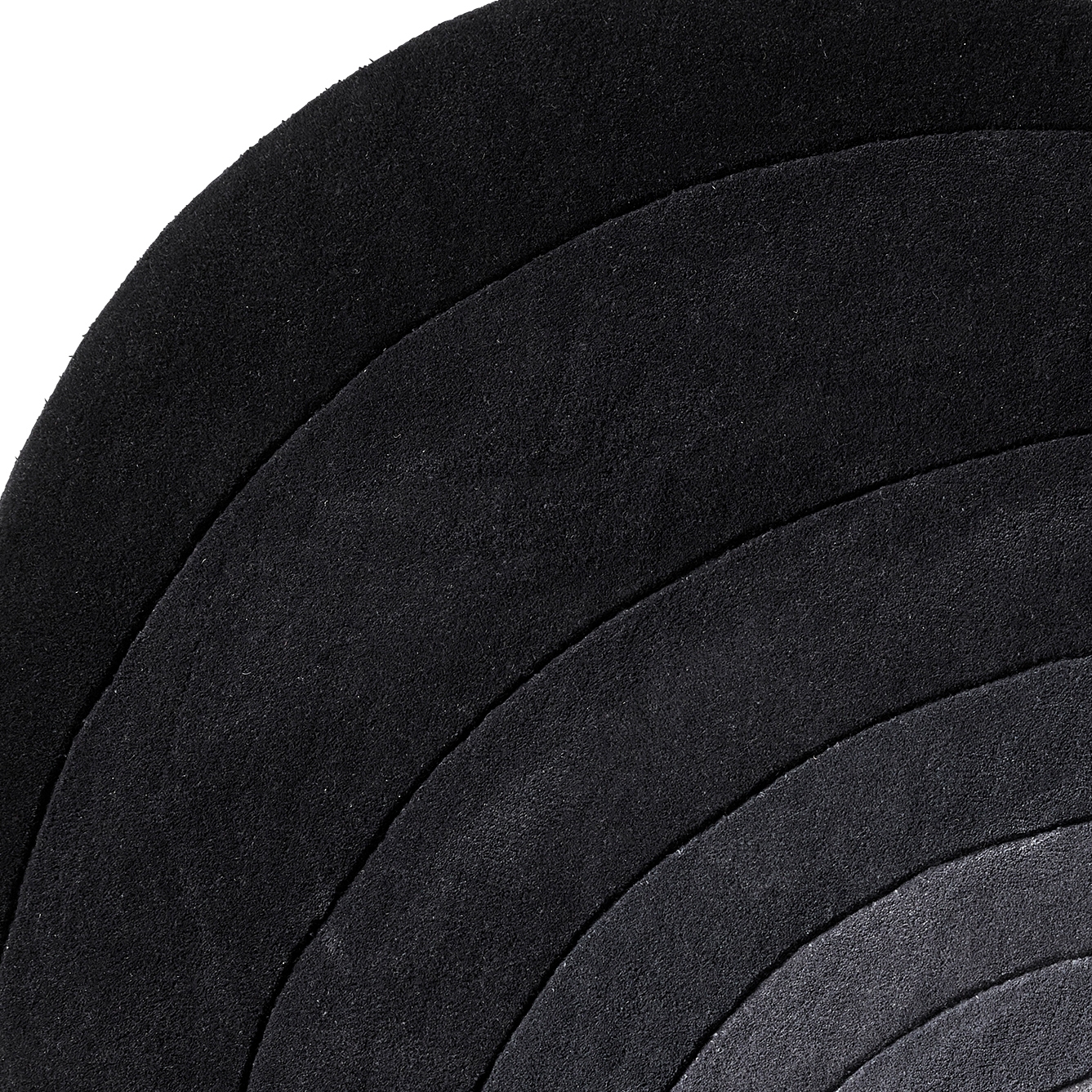 Luna Rug | Ø120 Dark grey