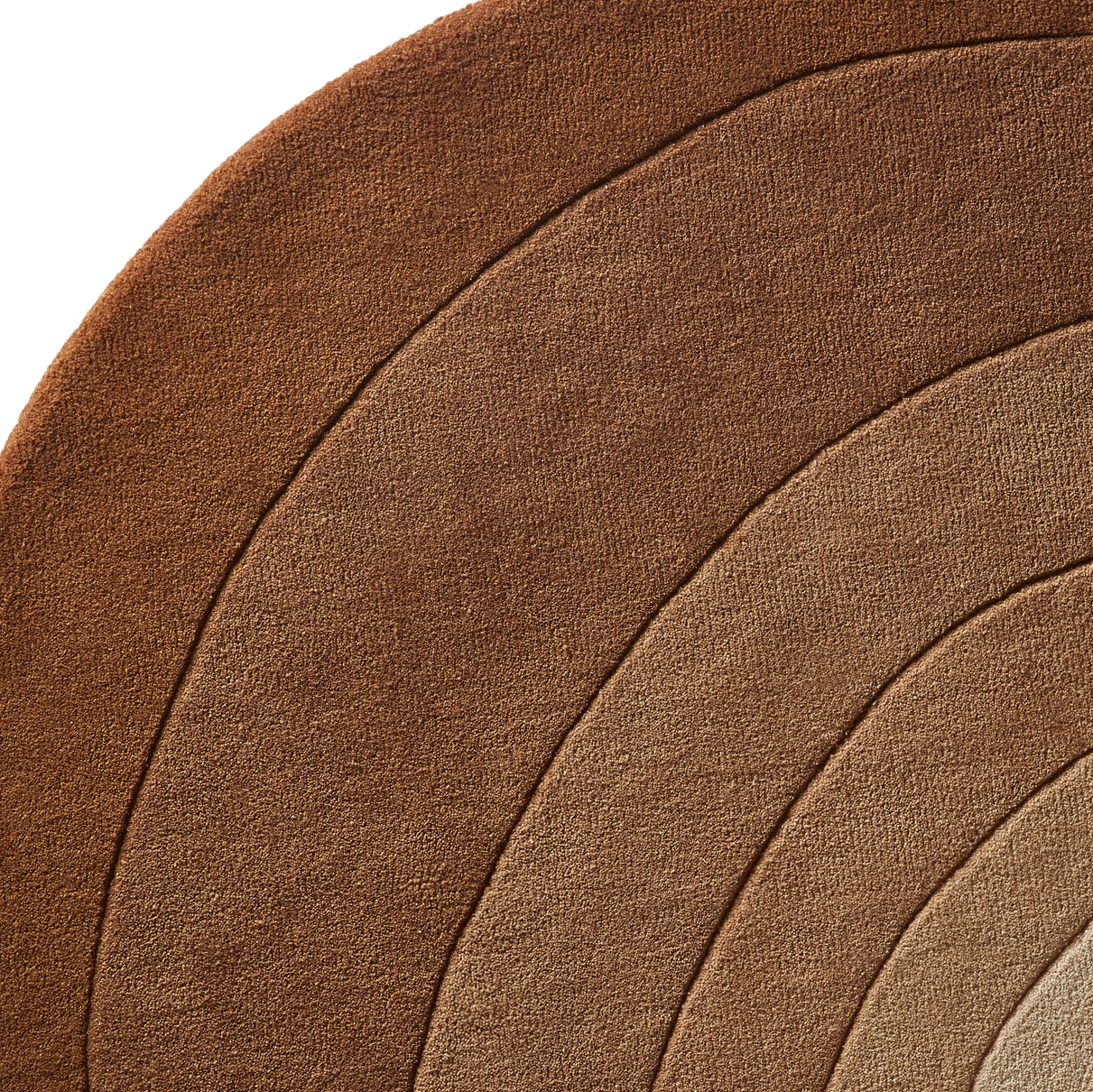Luna Rug | Ø120 Dark sand