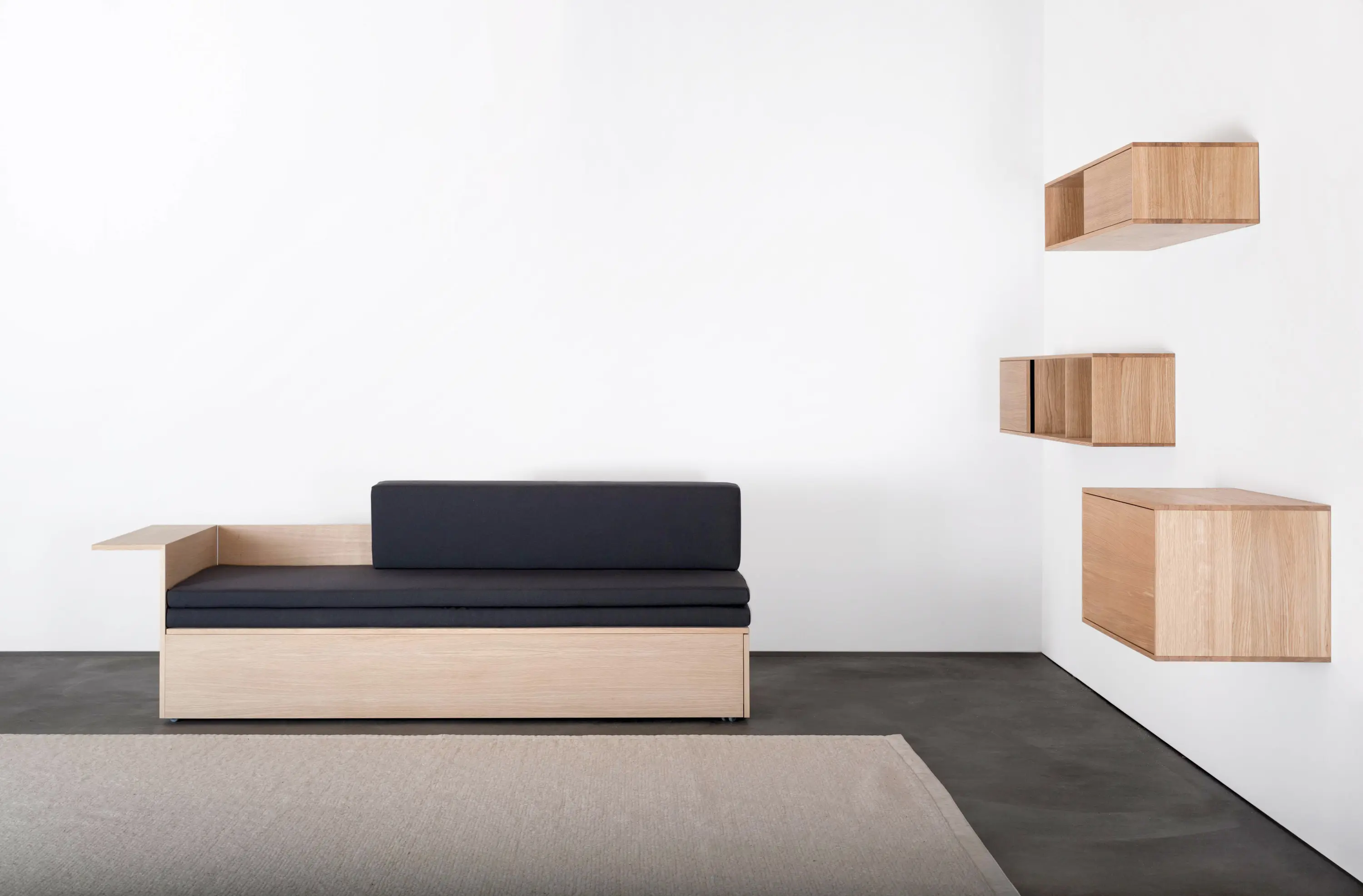 Sanktjohanser - SALTO couch / tagesliege / schlafsofa / bett in holz