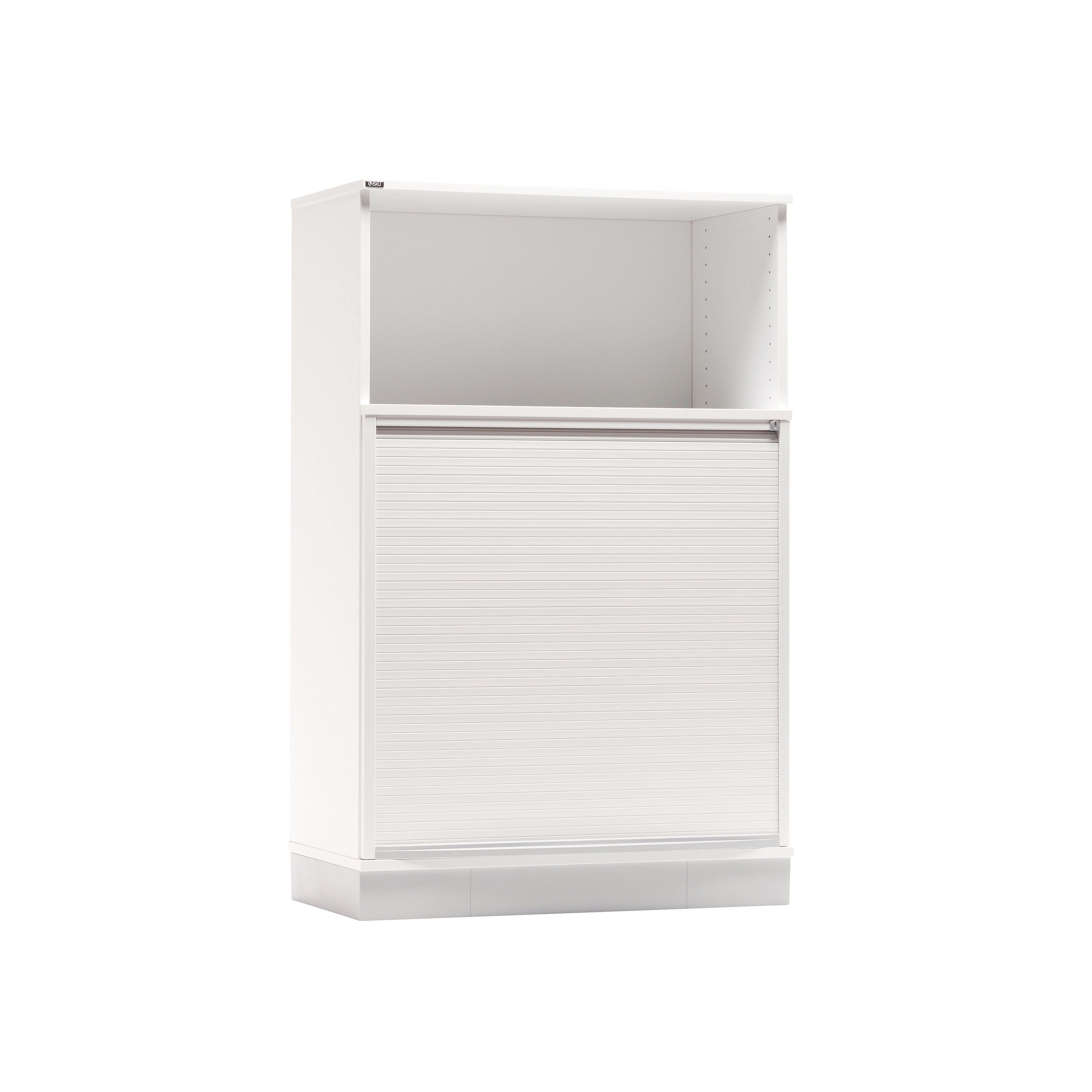 Display product Tendo | roll-front cabinet + upper shelf unit from manufacturer Isku