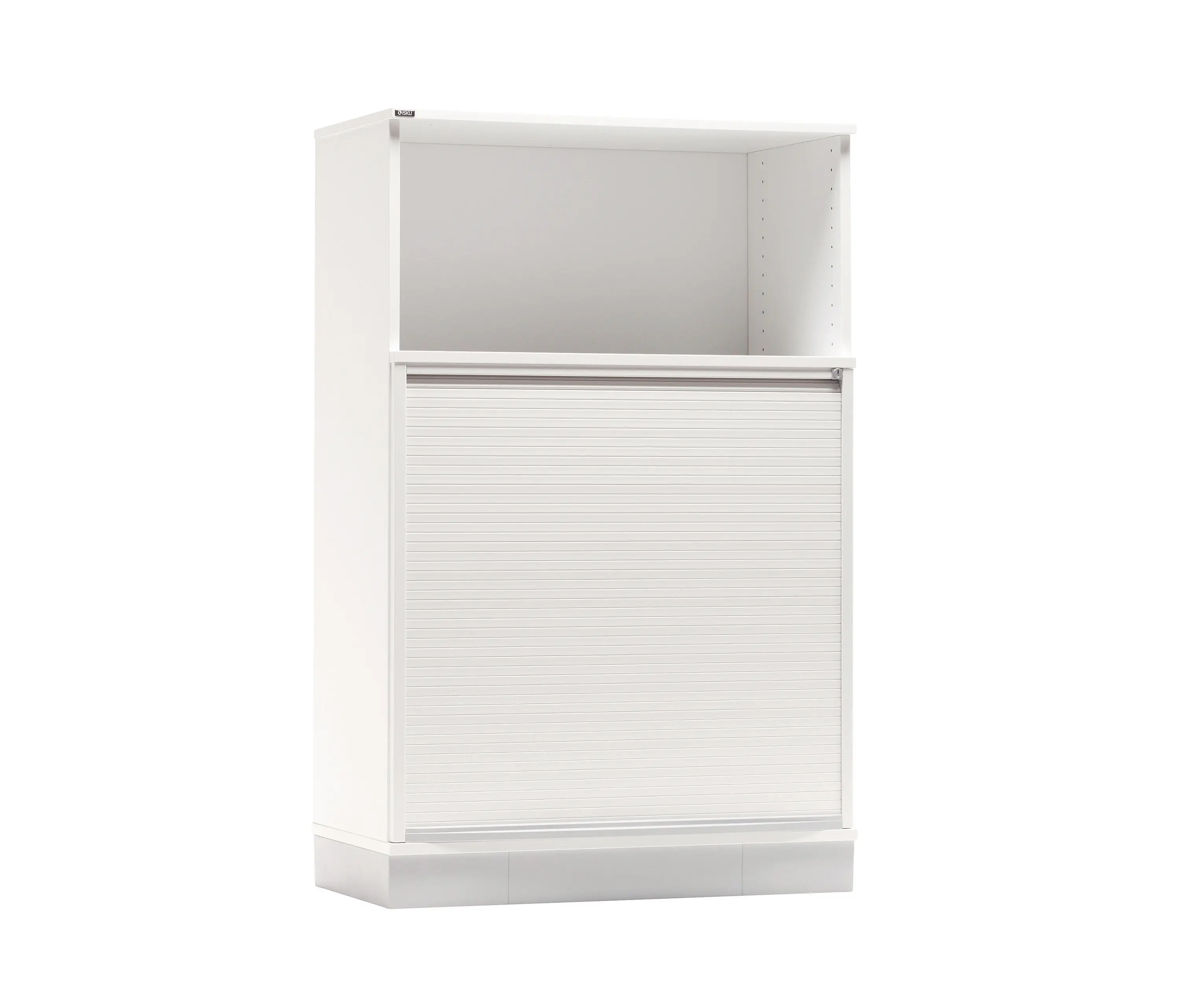 Isku - Tendo | roll-front cabinet + upper shelf unit