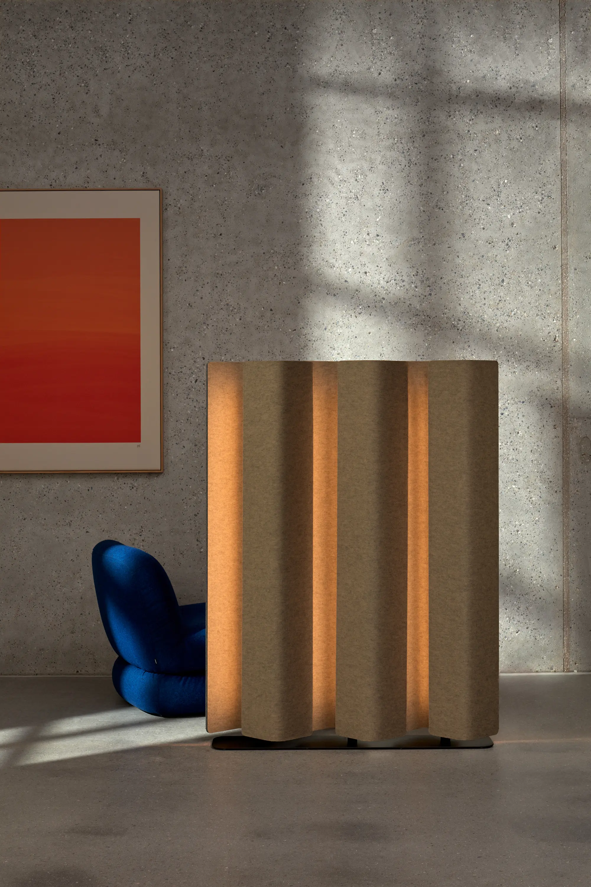 Abstracta - Vika Floor Screen With Luminaire 1180