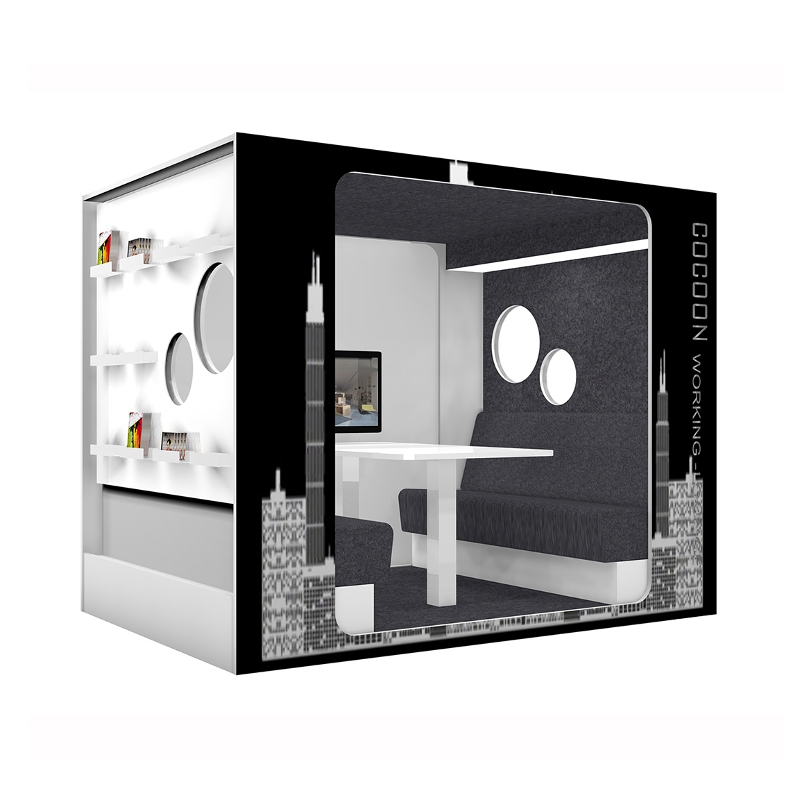 Produkt Cocoon Media-Lounge des Herstellers Lammhults Biblioteksdesign anzeigen