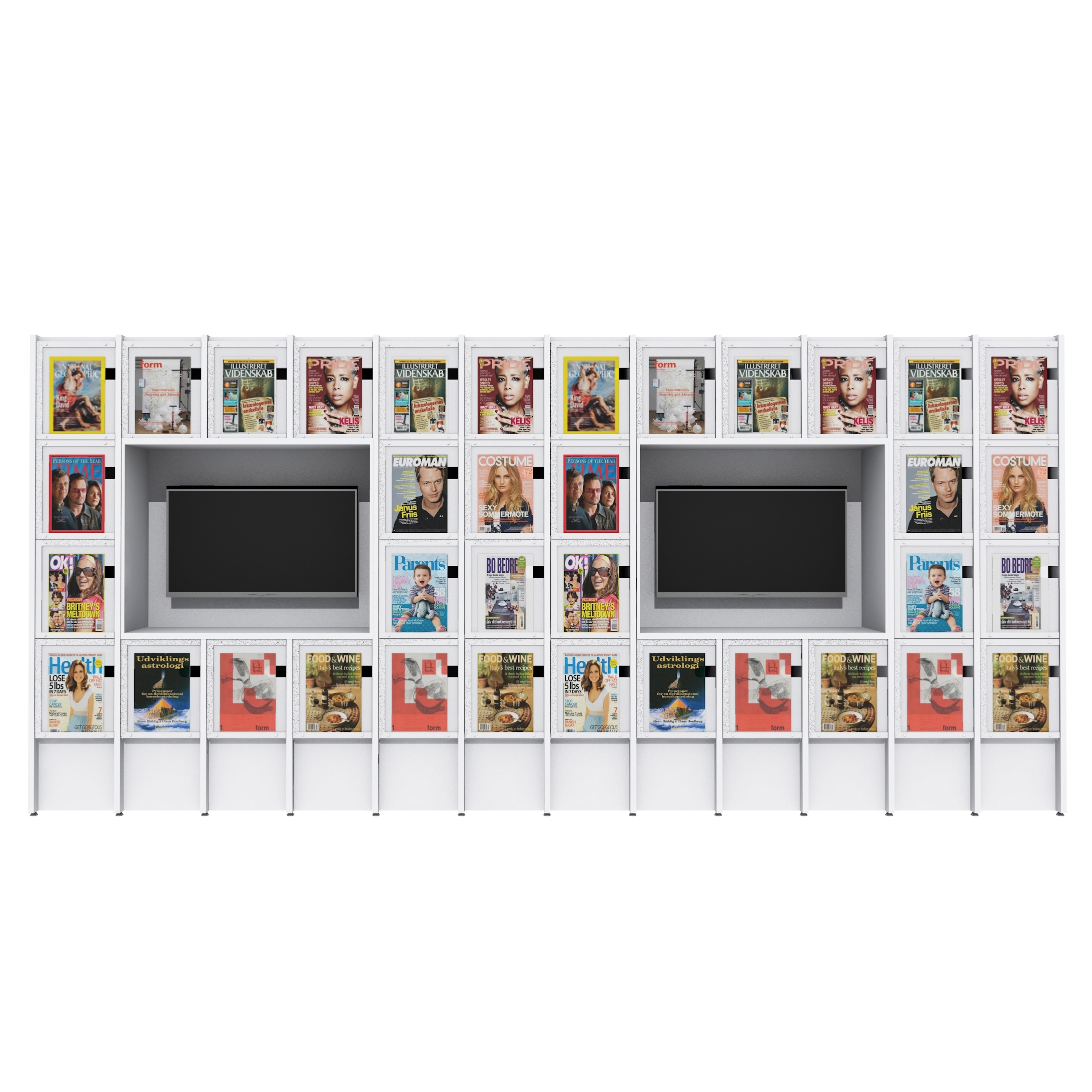 Display product Ordrup Magazine Display Cabinet from manufacturer Lammhults Biblioteksdesign
