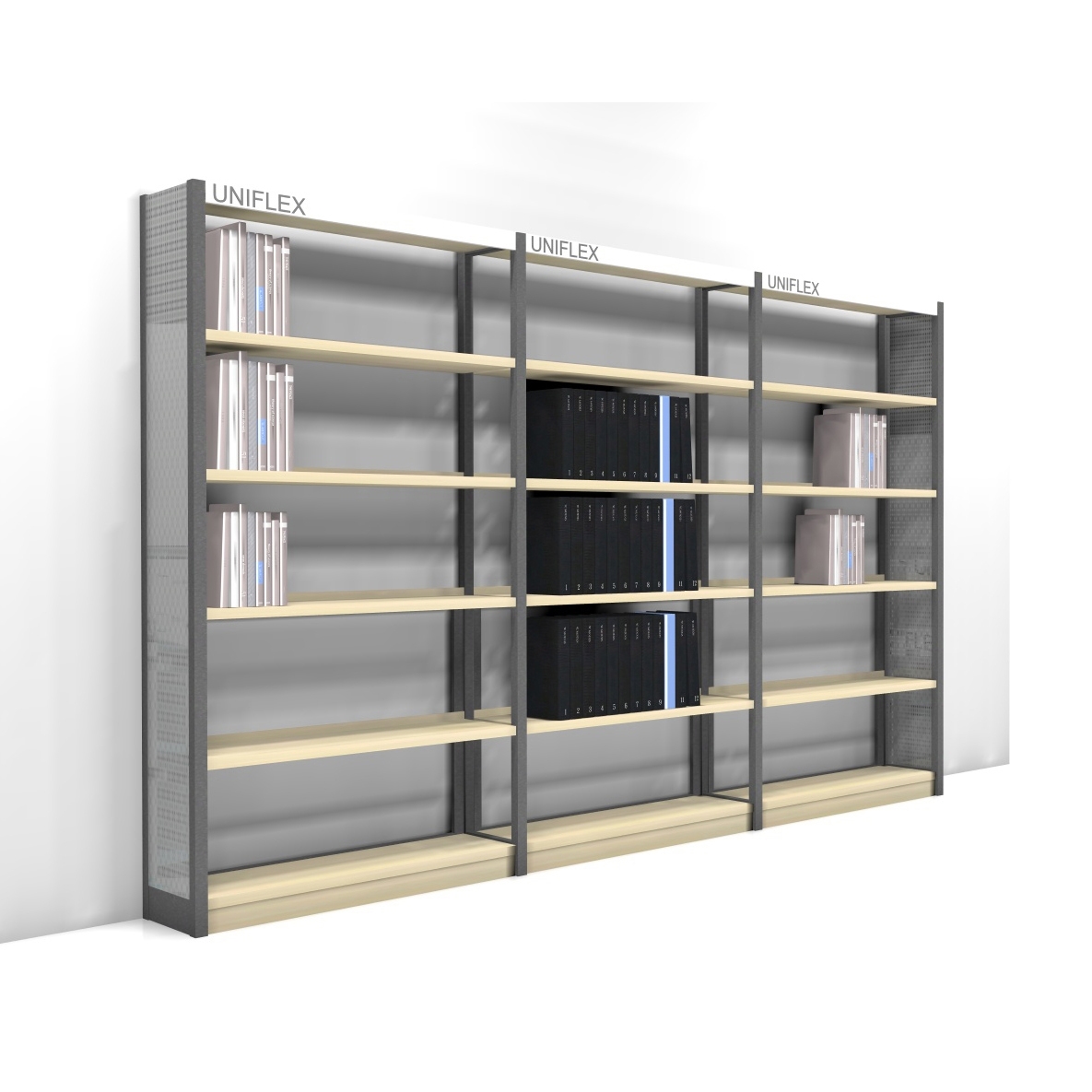 Display product Uniflex from manufacturer Lammhults Biblioteksdesign