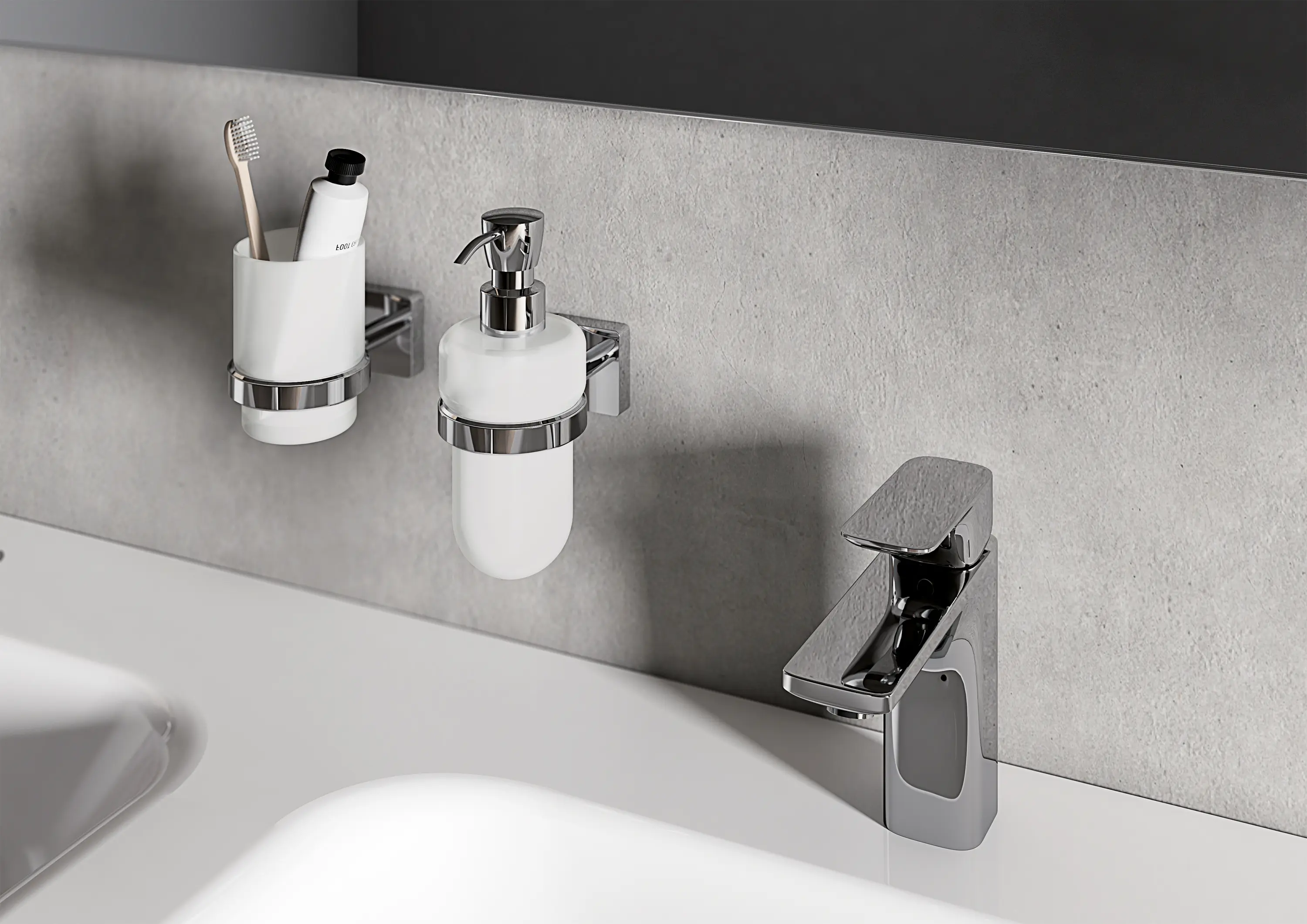 Inda - Forum quadra Double swing arm towel holder