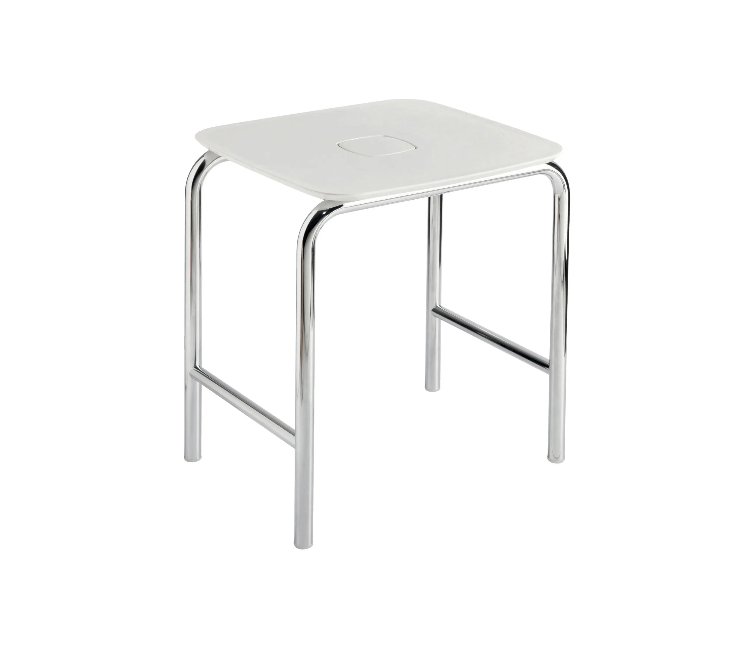 Inda - Stool with ABS seat, brass structure