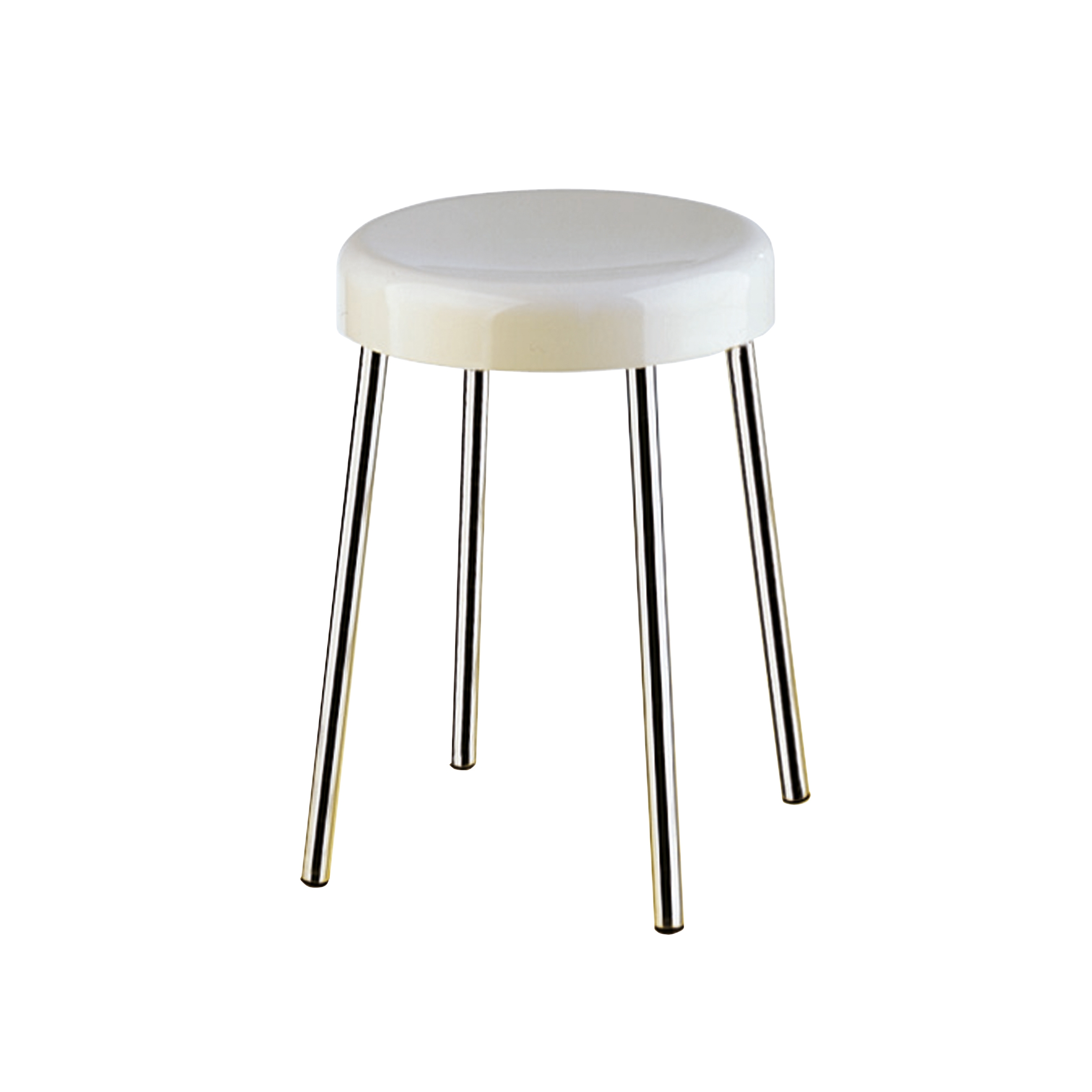 Vertoon produk Stool with seat in ureic resin (UF), brass legs van vervaardiger Inda