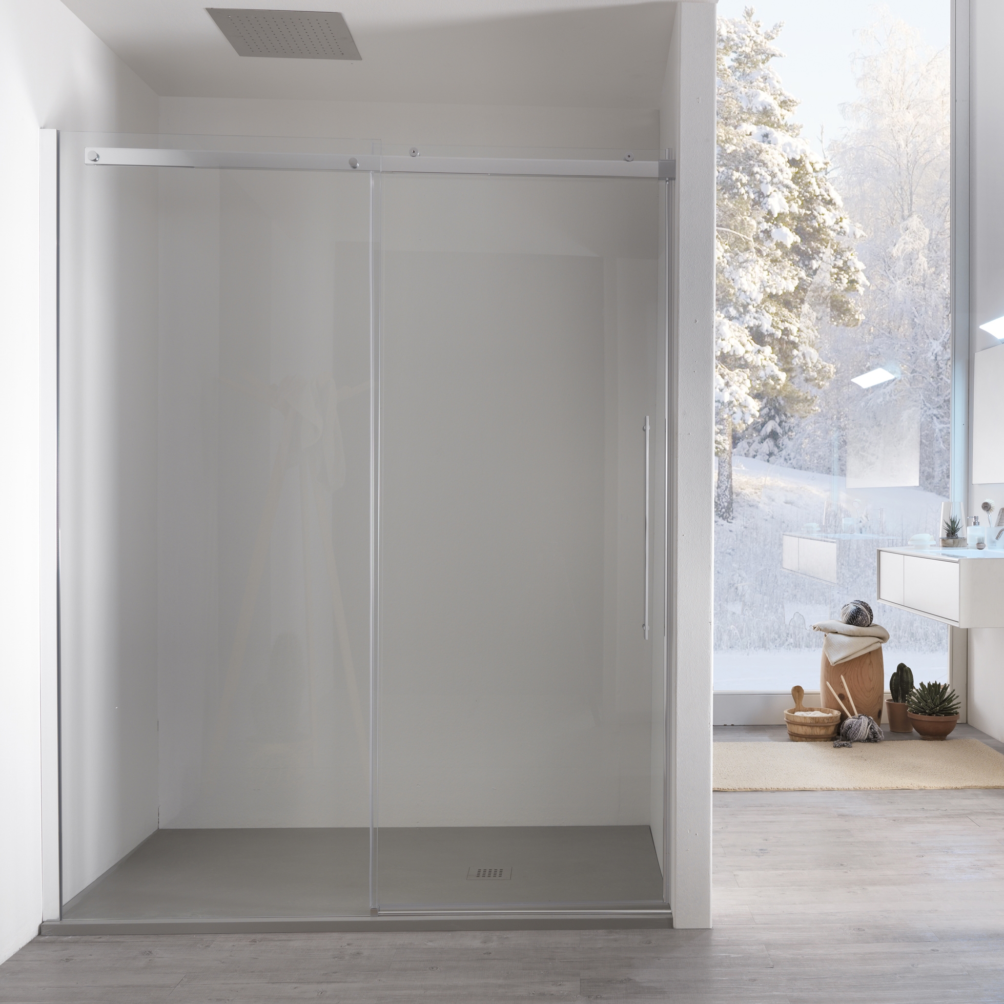 Display product Air Left sliding door for niche from manufacturer Inda