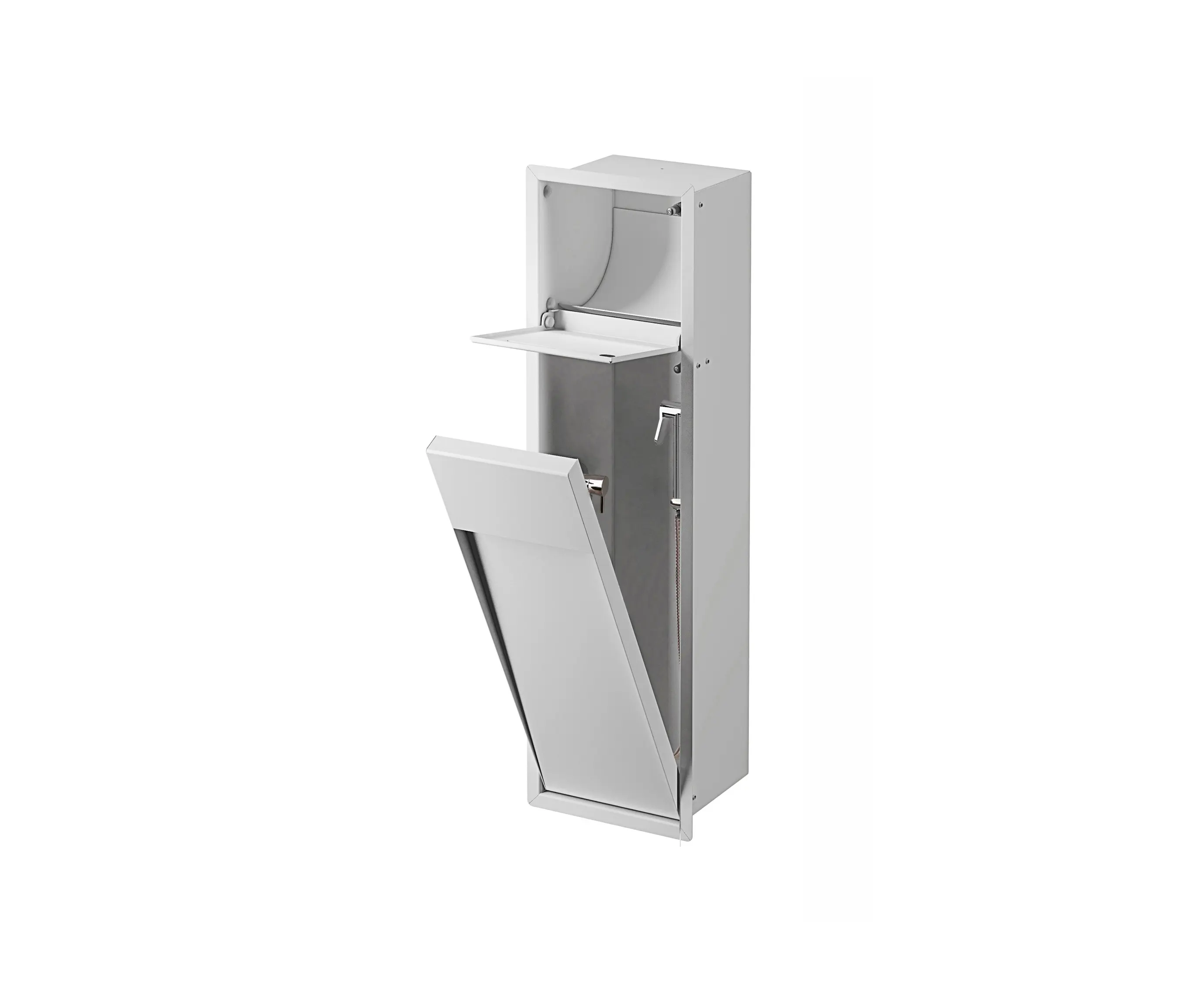 Inda - My secret Recessed modul with paper holder and hydrobrush