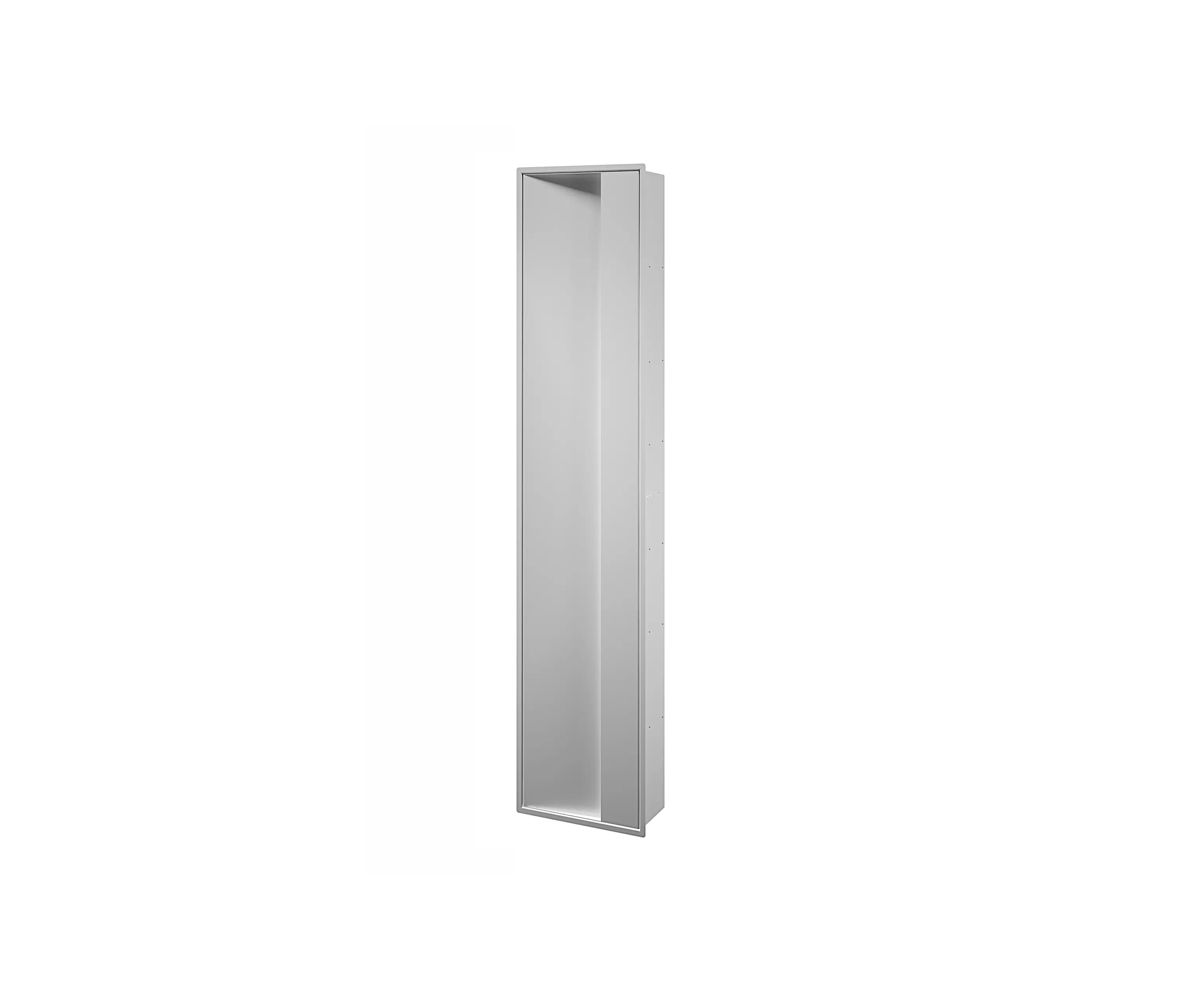 Inda - My secret Recessed modul with glass shelves, pivot door with internal mirror