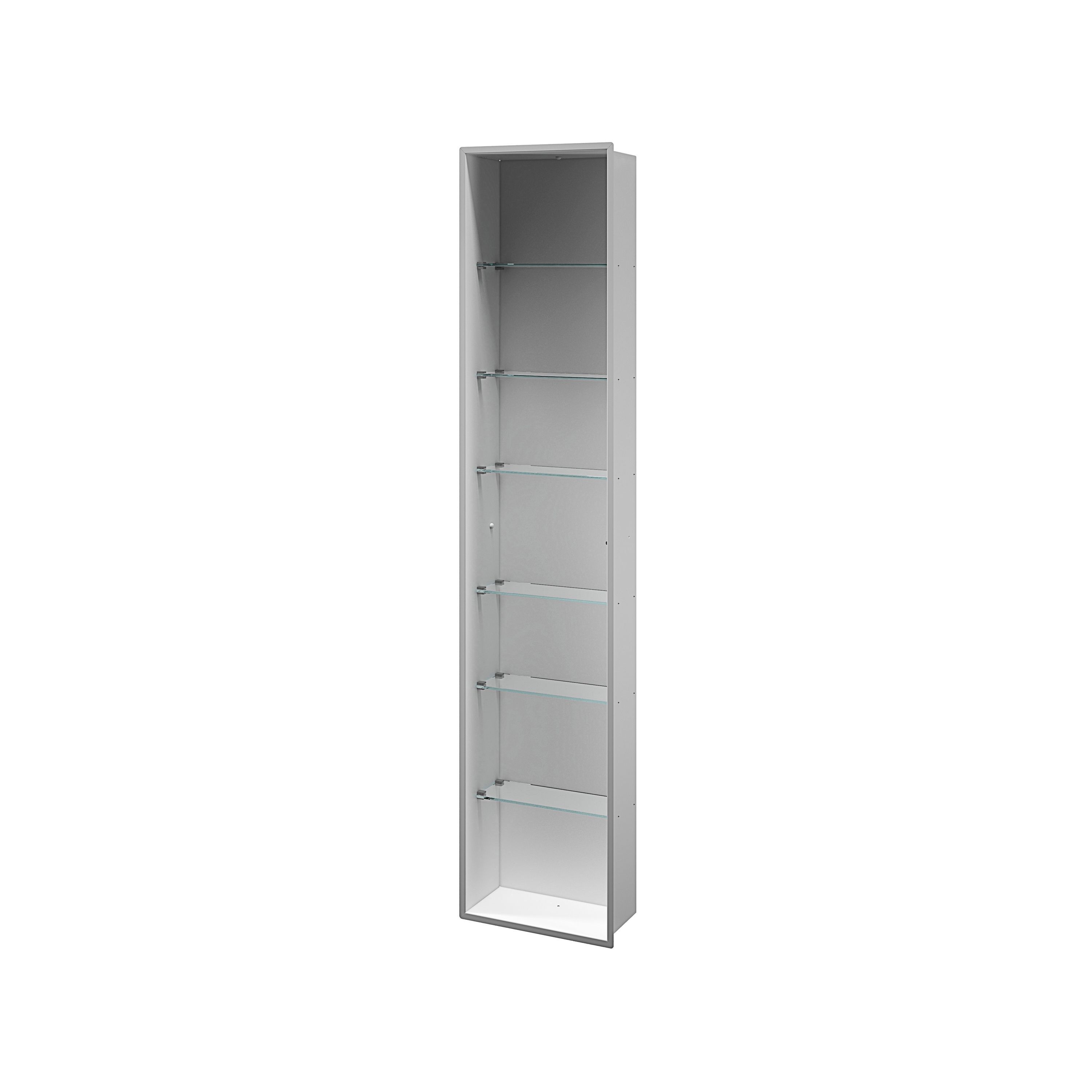 My secret Recessed modul with glass shelves