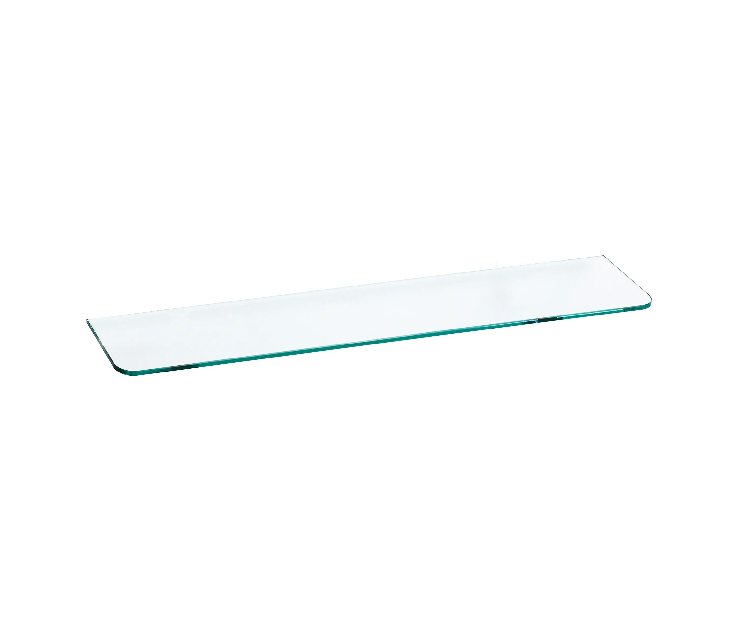 Inda - Hotellerie Shelf in transparent tempered crystal for arts. RV408A - R1809N. 6 mm thick glass
