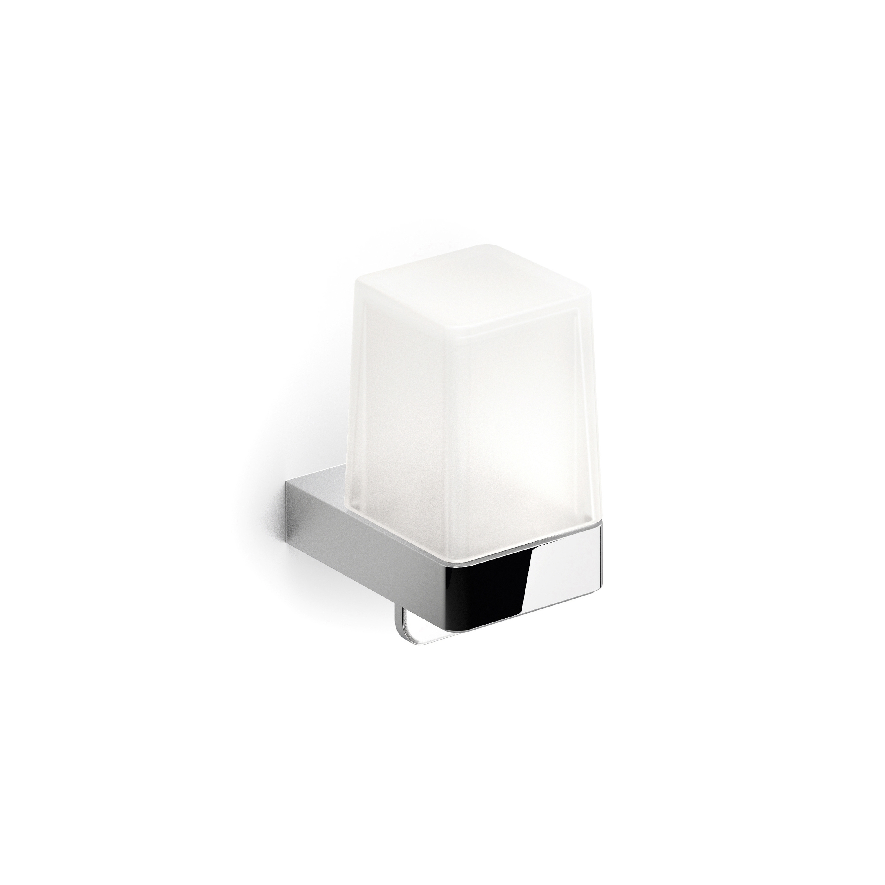 Produkt Indissima Chrome Seifenspender mit Hebel aus satiniertem Glas des Herstellers Inda anzeigen