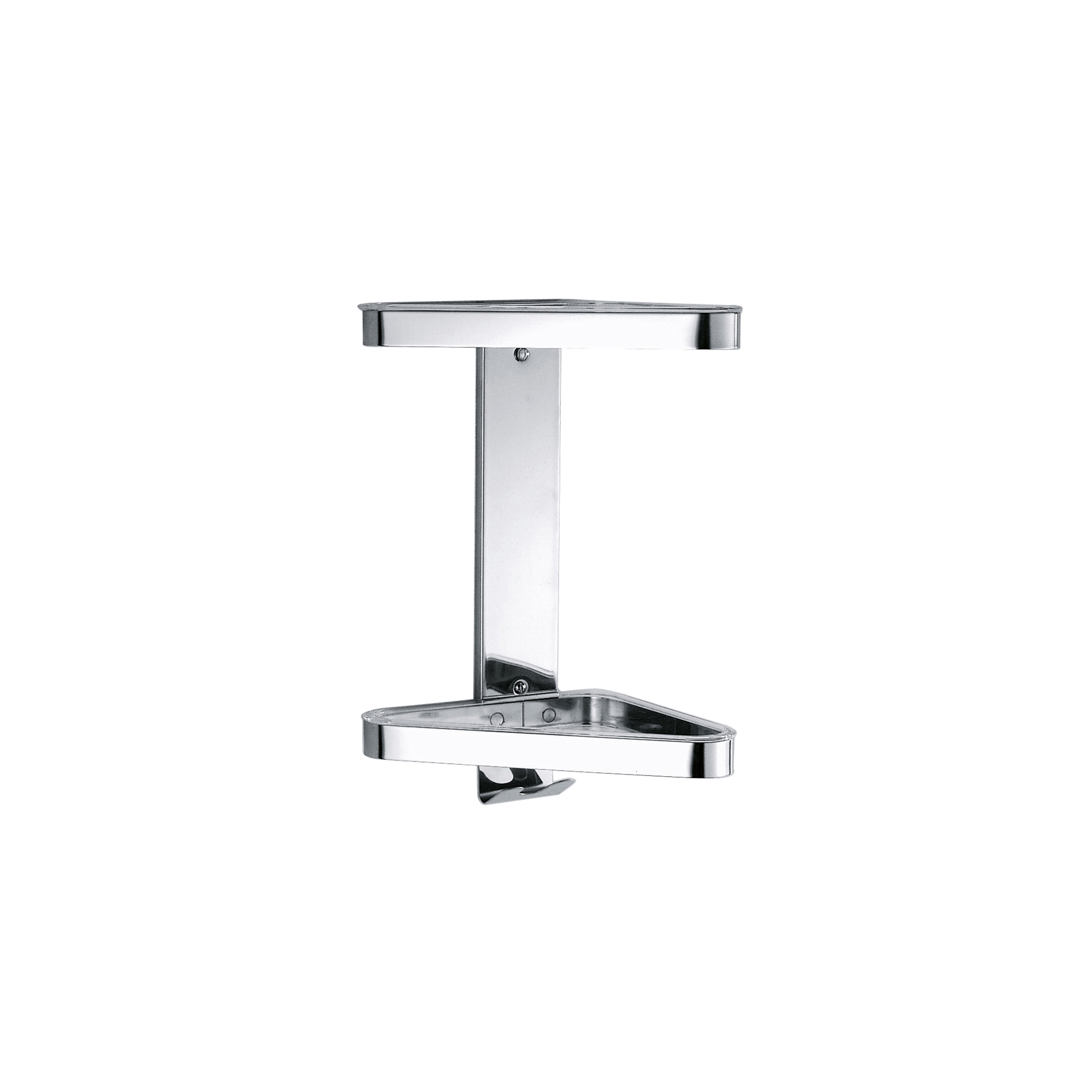 Display product Double corner shelf in PMMA from manufacturer Inda