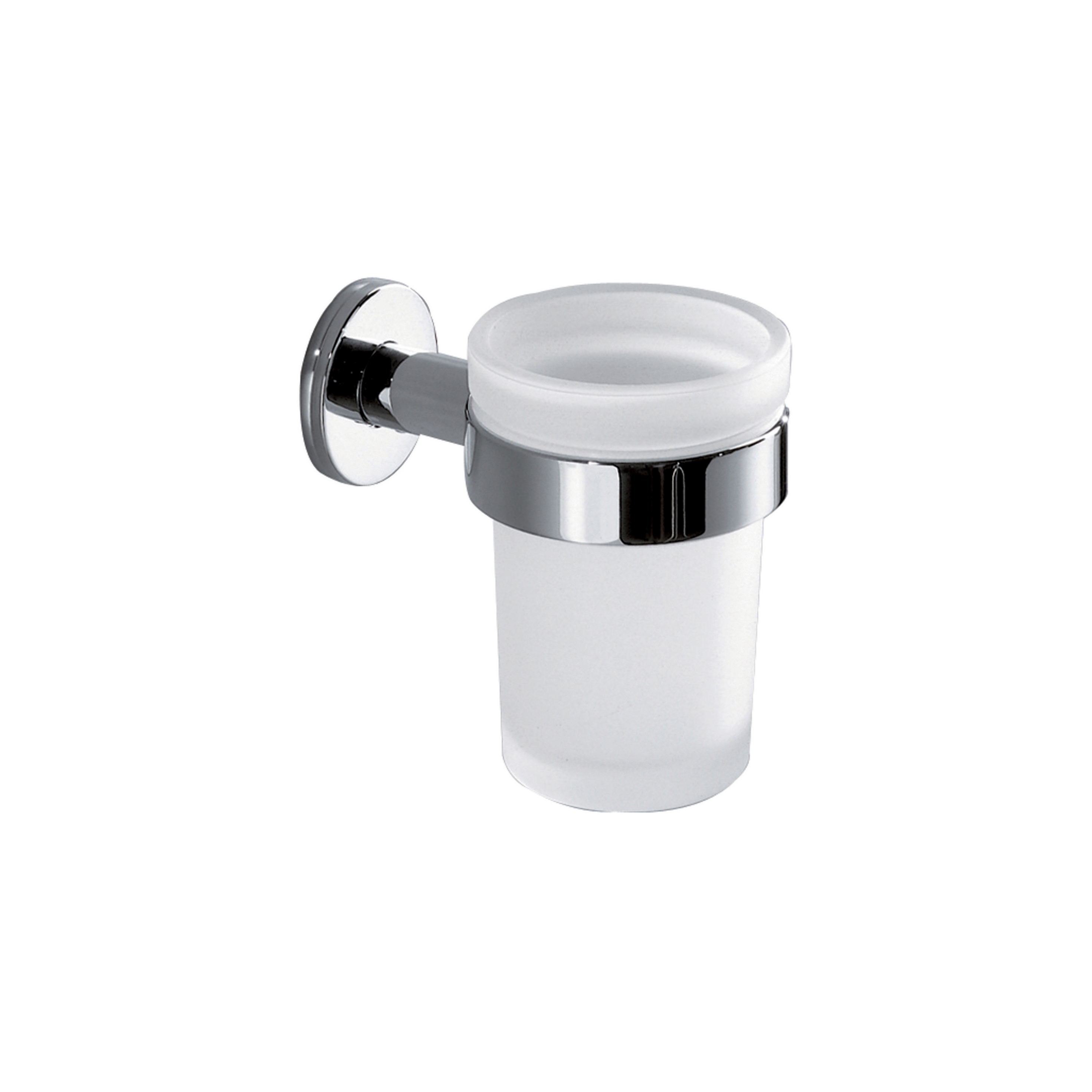 Produkt Touch Glashalter mit satiniertem Glasbecher, Wandmodell des Herstellers Inda anzeigen